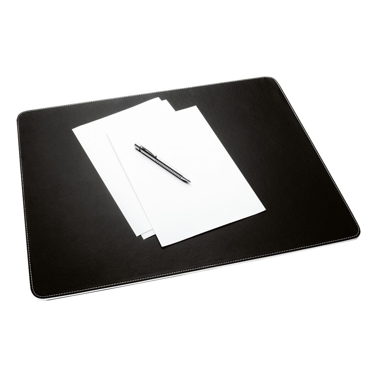 Schreibtischunterlage in Lora Leder 60 x 40 dunkel braun