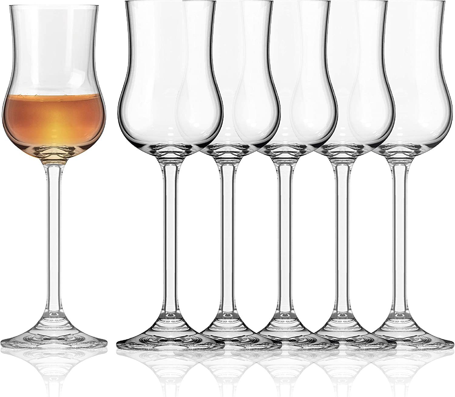 SAHM Grappaglas Бокалы для граппы 6er Set, 85 ml Grappaglas, Edles Glas, 100% recycelbar