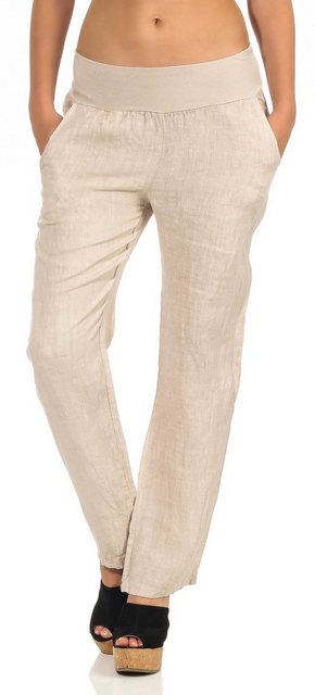 malito more than fashion Leinenhose 7792 leichte Stoffhose mit elastischem günstig online kaufen