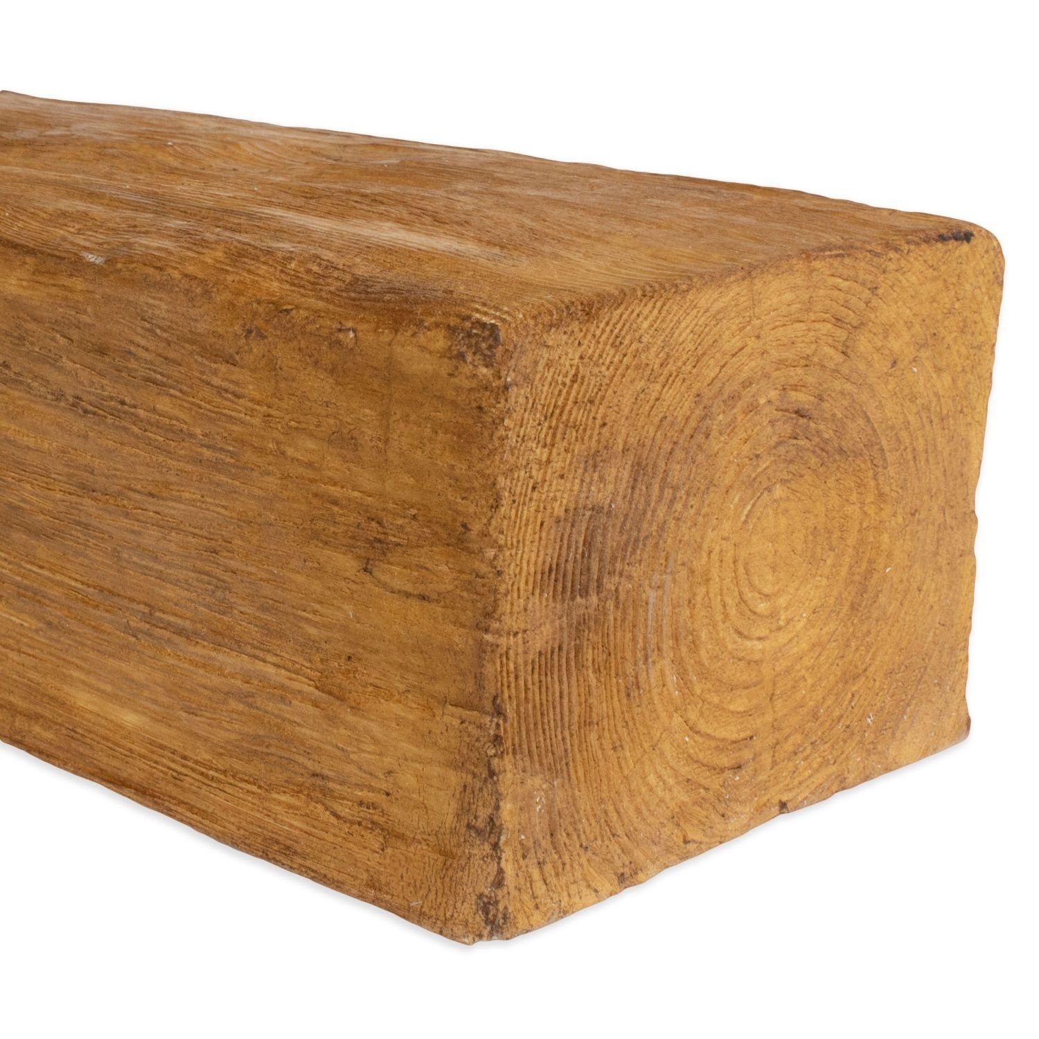 Wanddekoobjekt PU-Balken, Polyurethan, 190 x 130 x 3000 mm, Eiche hell