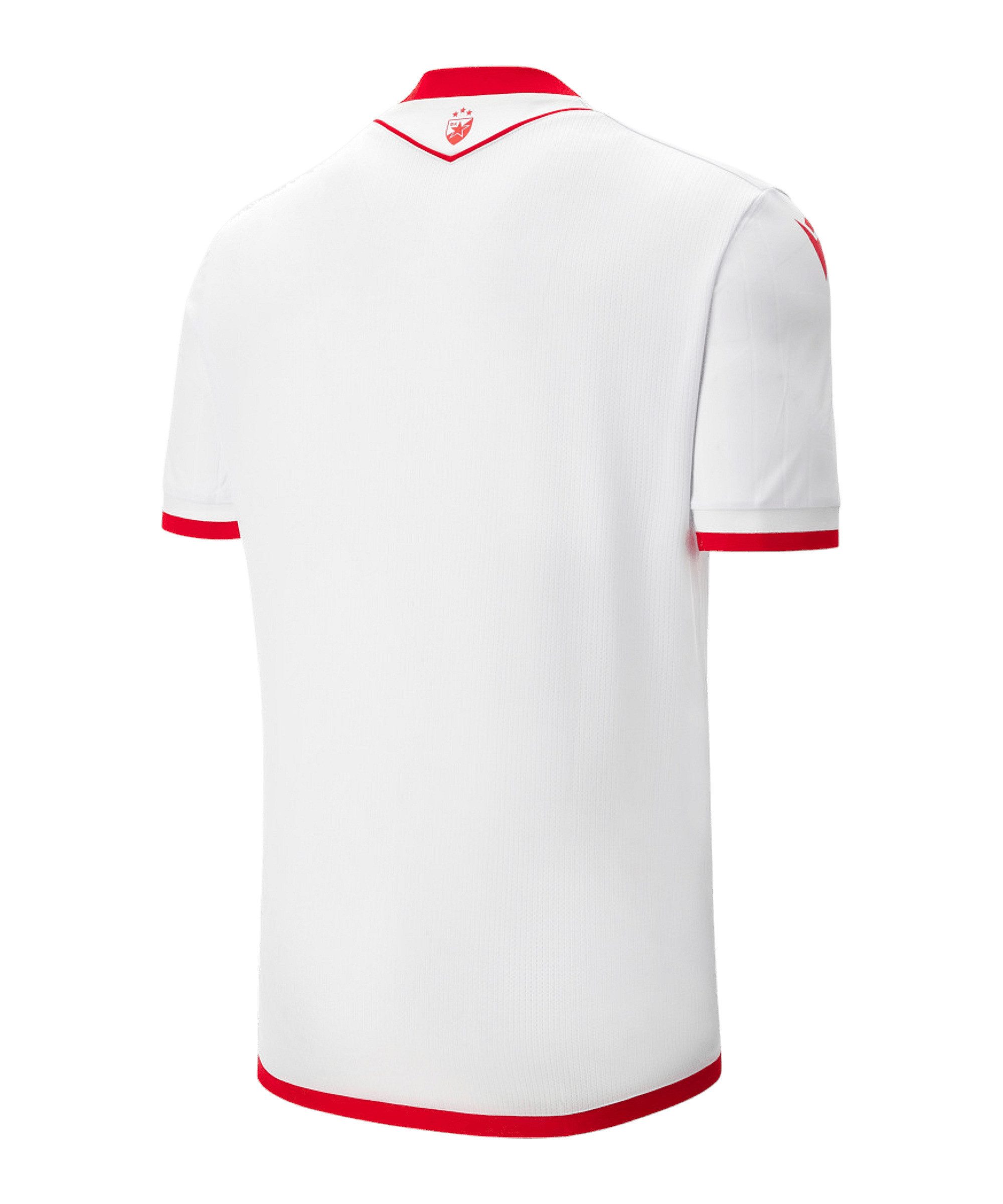 Macron Fußballtrikot Macron er Stern Belgrad Trikot 3rd 2025/2026 Weiß Team günstig online kaufen