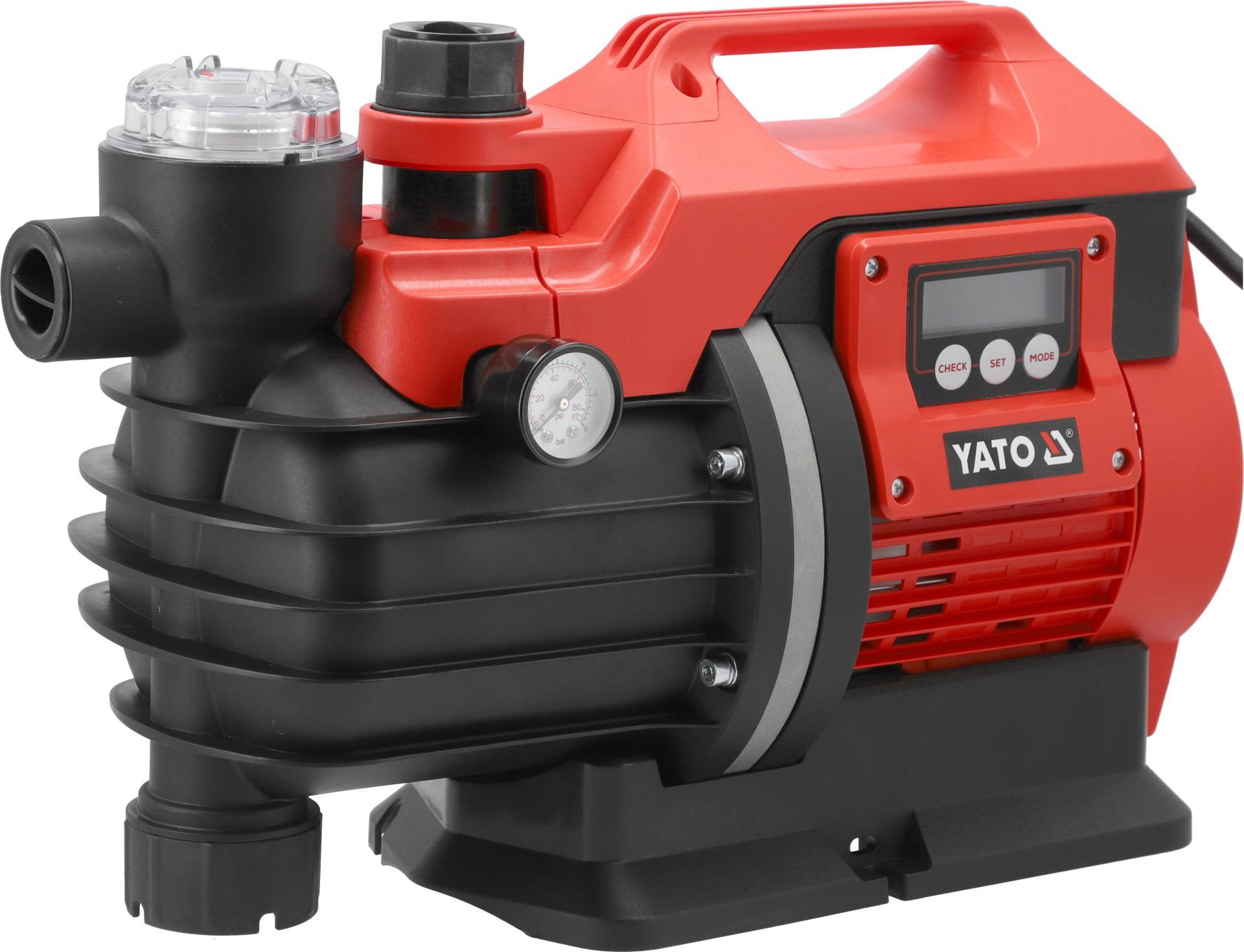 Yato Gartenpumpe Hauswasserwerk mit Filter 1300W, LCD-Anzeige (12, 12)