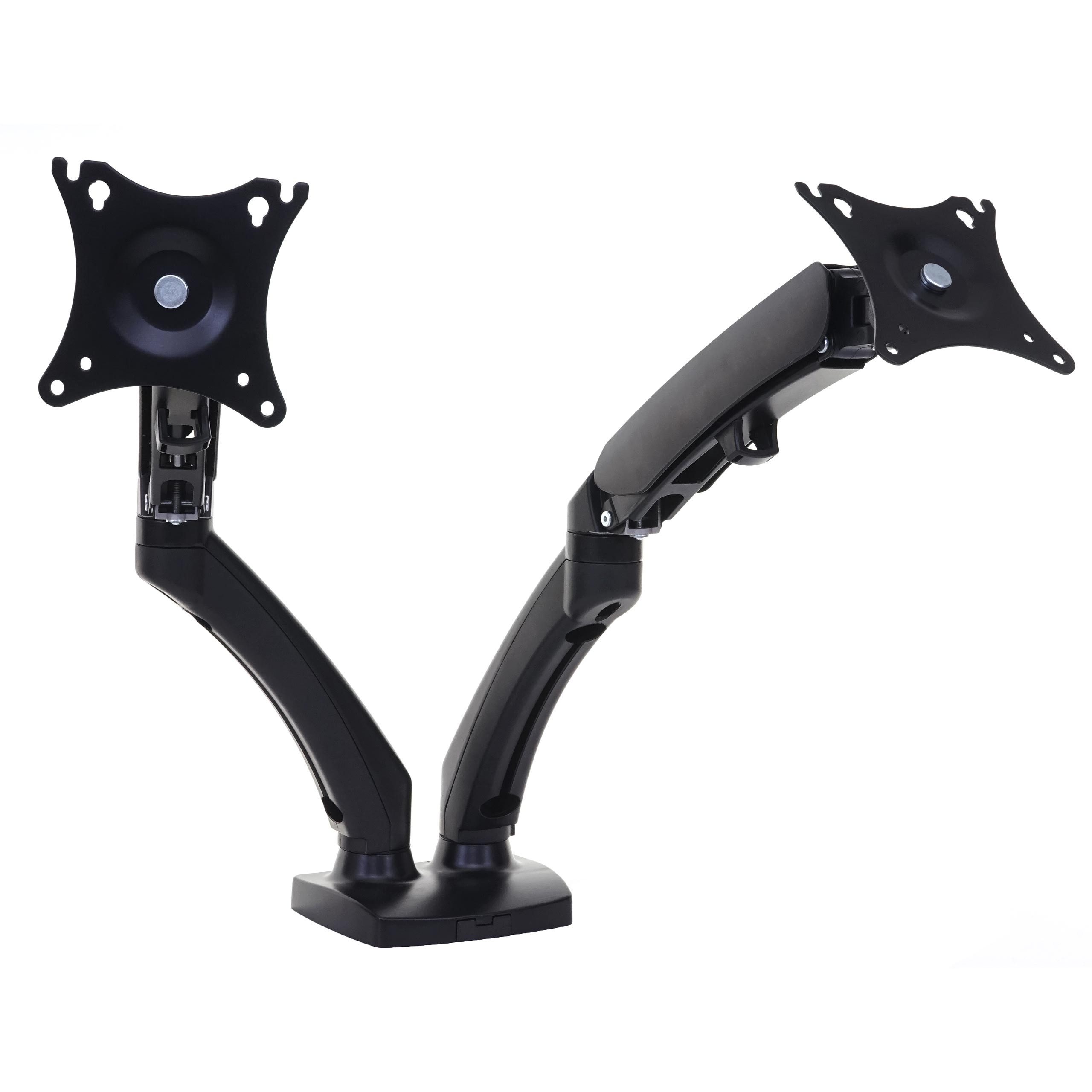 PROREGAL® Monitor-Halterung Monitorhalter 41x102x51cm zweiarmig VESA bis 75x75/100x100mm bis 9kg