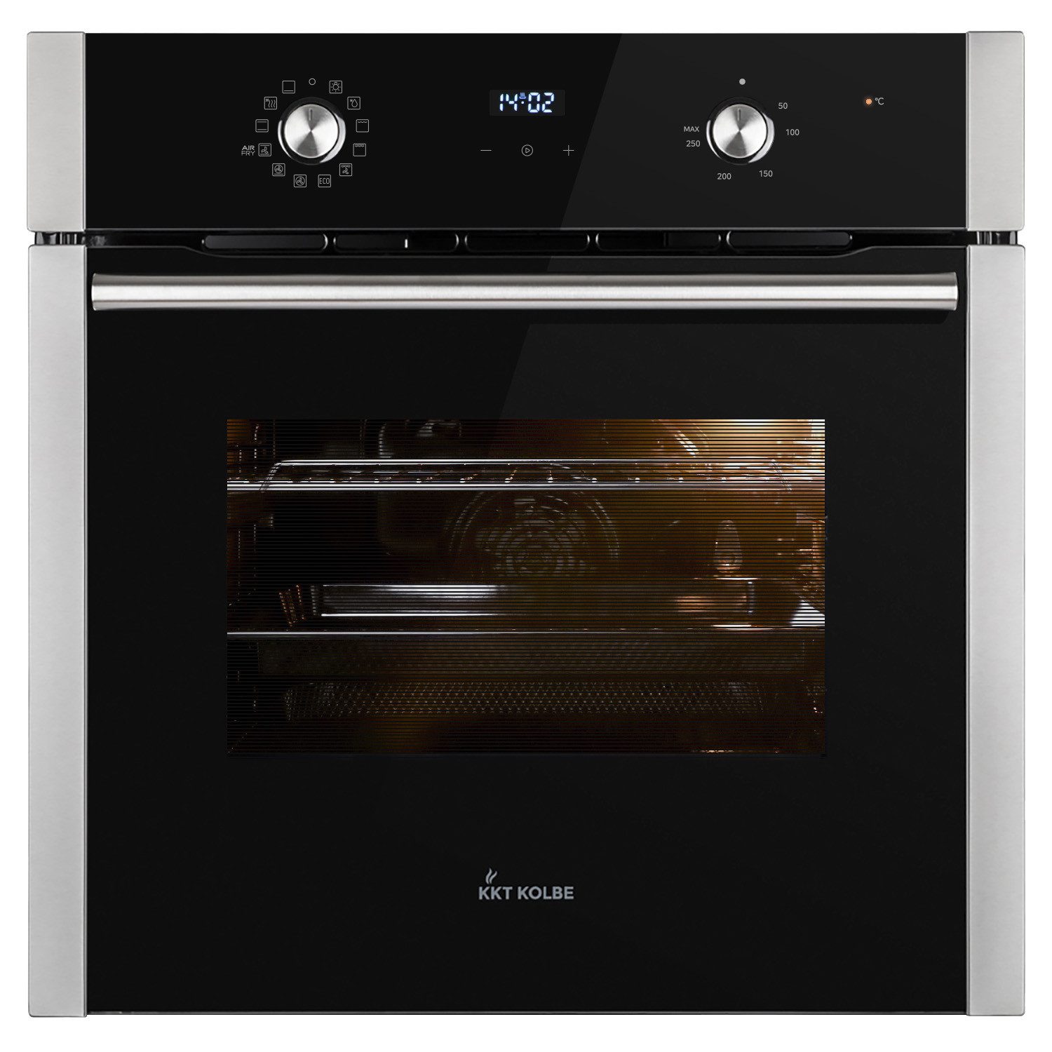 KKT KOLBE Einbaubackofen Backofen Elektroherd BO8810SS, DampfClean, 60 cm / Einbauherd / Kochmulde / Heißluft / AirFry / Katalyse