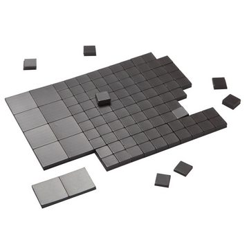 COOL-i ® Magnet, 220 Stück Magnetplätte selbstklebend 10 x 10mm (200 Stk) und 20 x 20mm (20 Stk) Magnet &Selbstklebend Zwei Anwendungen