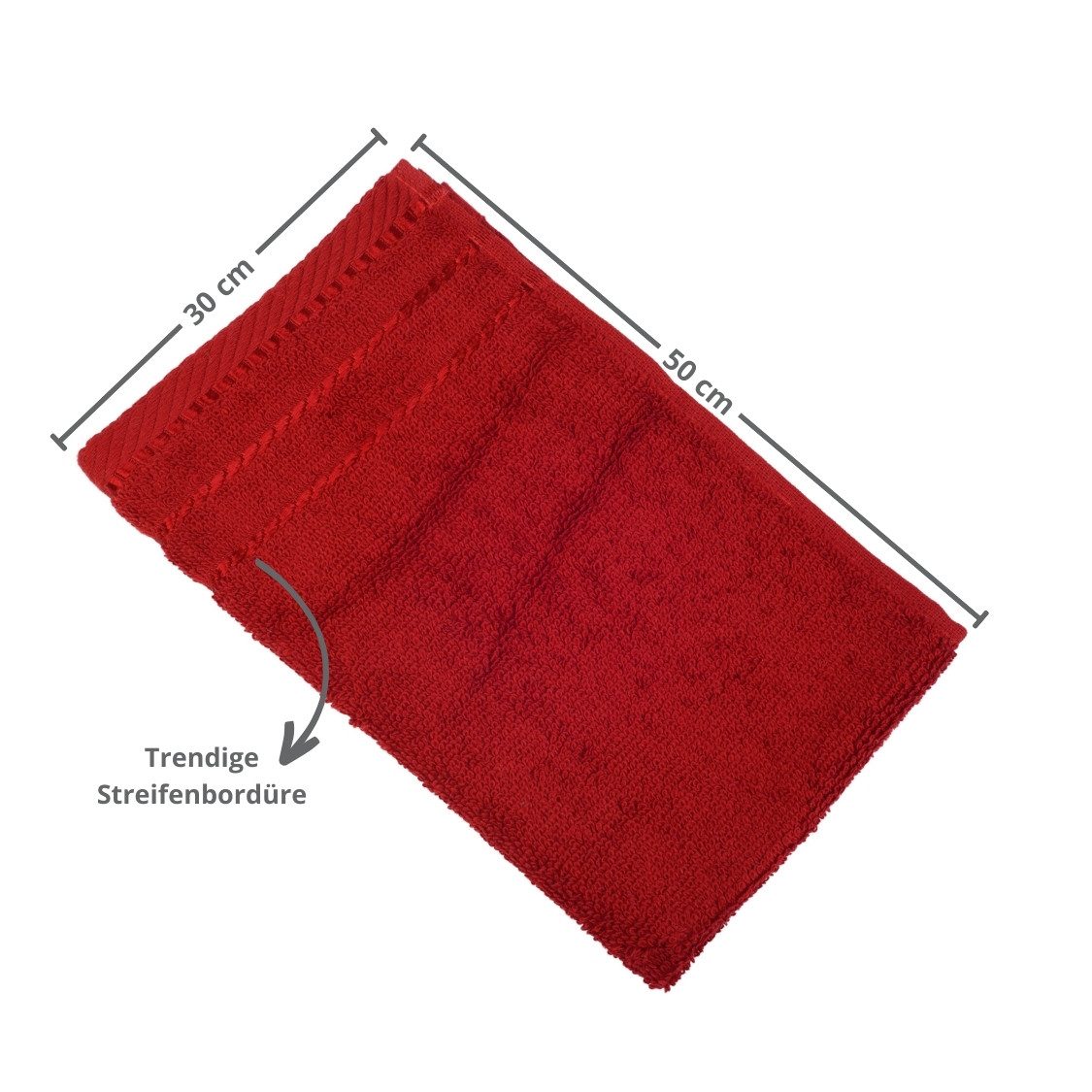 liebling Gästehandtuch Potsdam, 100% Baumwolle, mit praktischer Schlaufe zum Aufhängen, hochwertig, formstabil