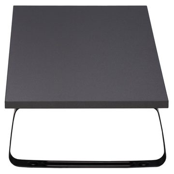 CARO-Möbel Schreibtischaufsatz, Bildschirmaufsatz STANFORD - Monitorständer, Schwarz, 60cm