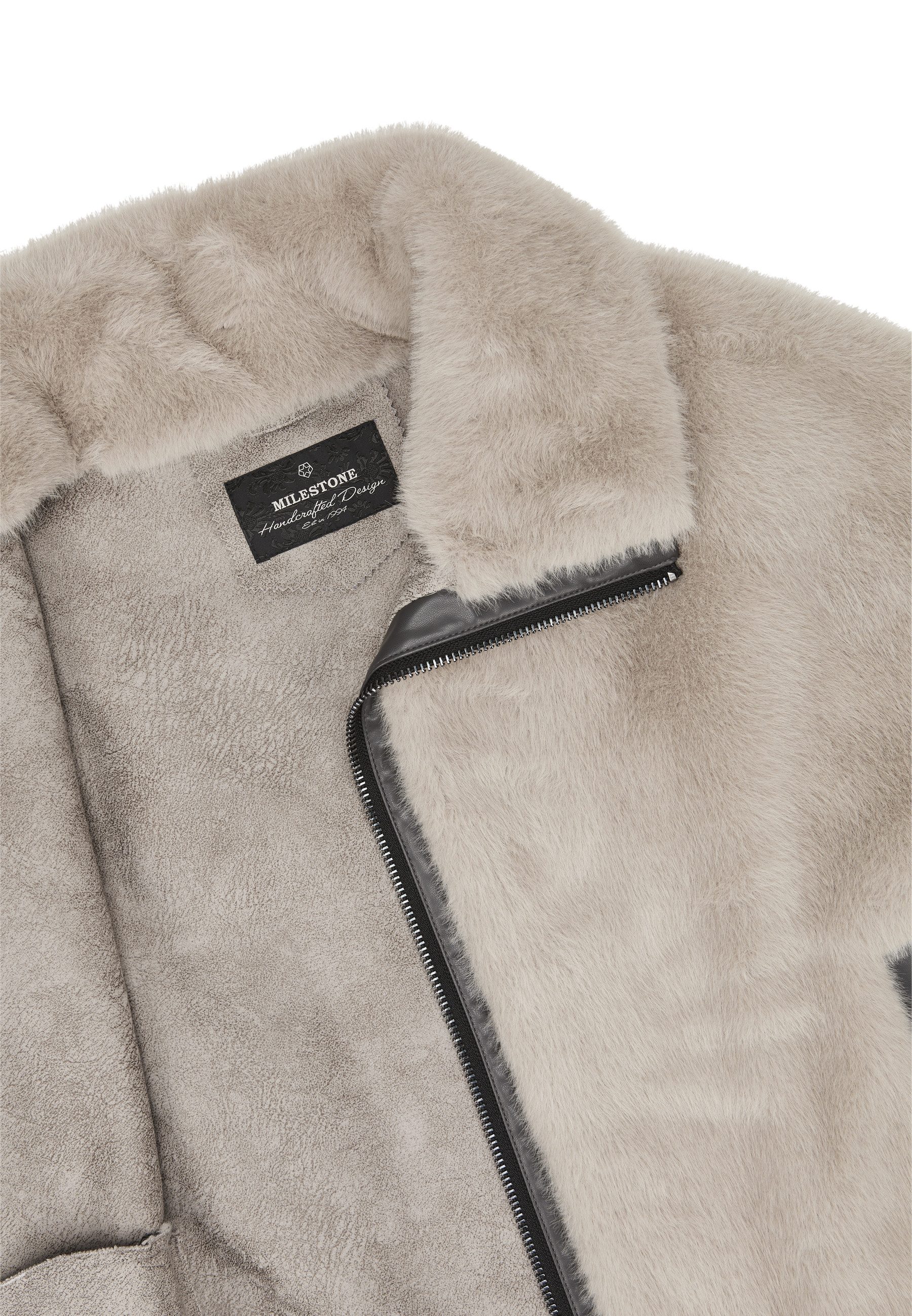 MILESTONE Cape MSPauline Damen Mantel Jacke Umhang klassisch Metallreißverschluss