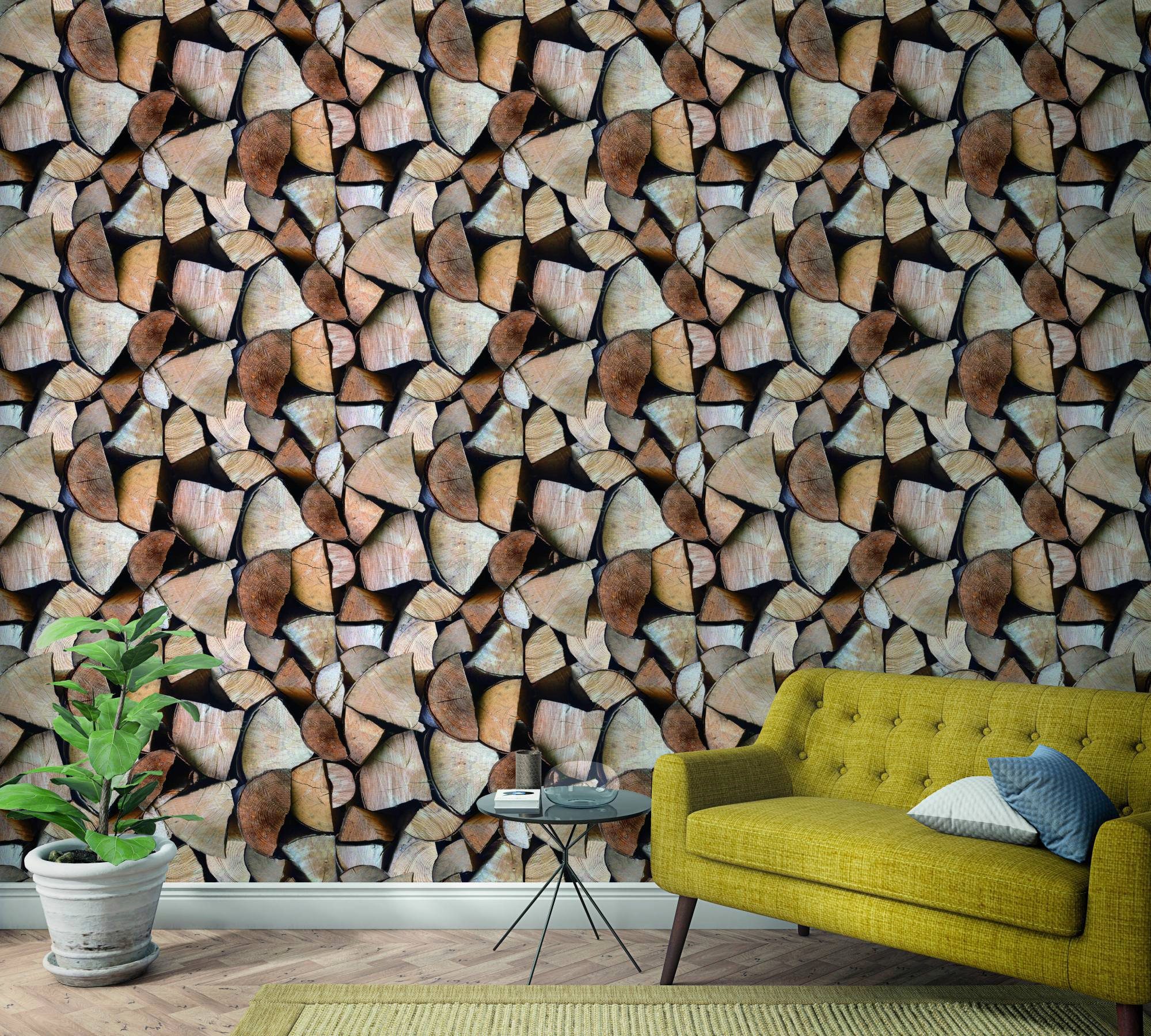 Marburg Fototapete, realistisch, Holz, moderne Tapete für Wohnzimmer Schlafzimmer Küche