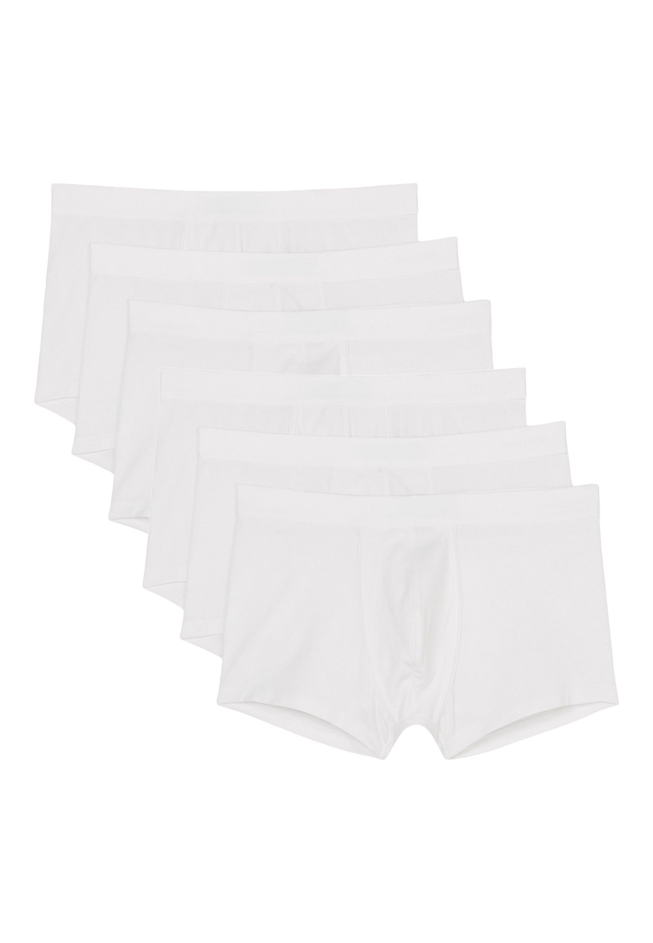 Marc O'Polo Retro 6er Cotton Pack Pant Short Weiß Essentials Retro Baumwolle 6-St) Organic Eingriff Ohne (Spar-Set, - / - - Boxer