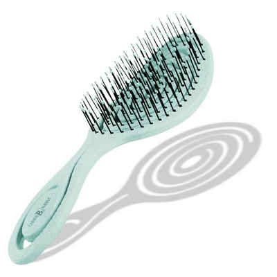 CHIARA AMBRA Haarbürste CHIARA AMBRA Spiral Haarbürste, Stroh, türkis Haarbürste ohne Ziepen, 1-tlg.