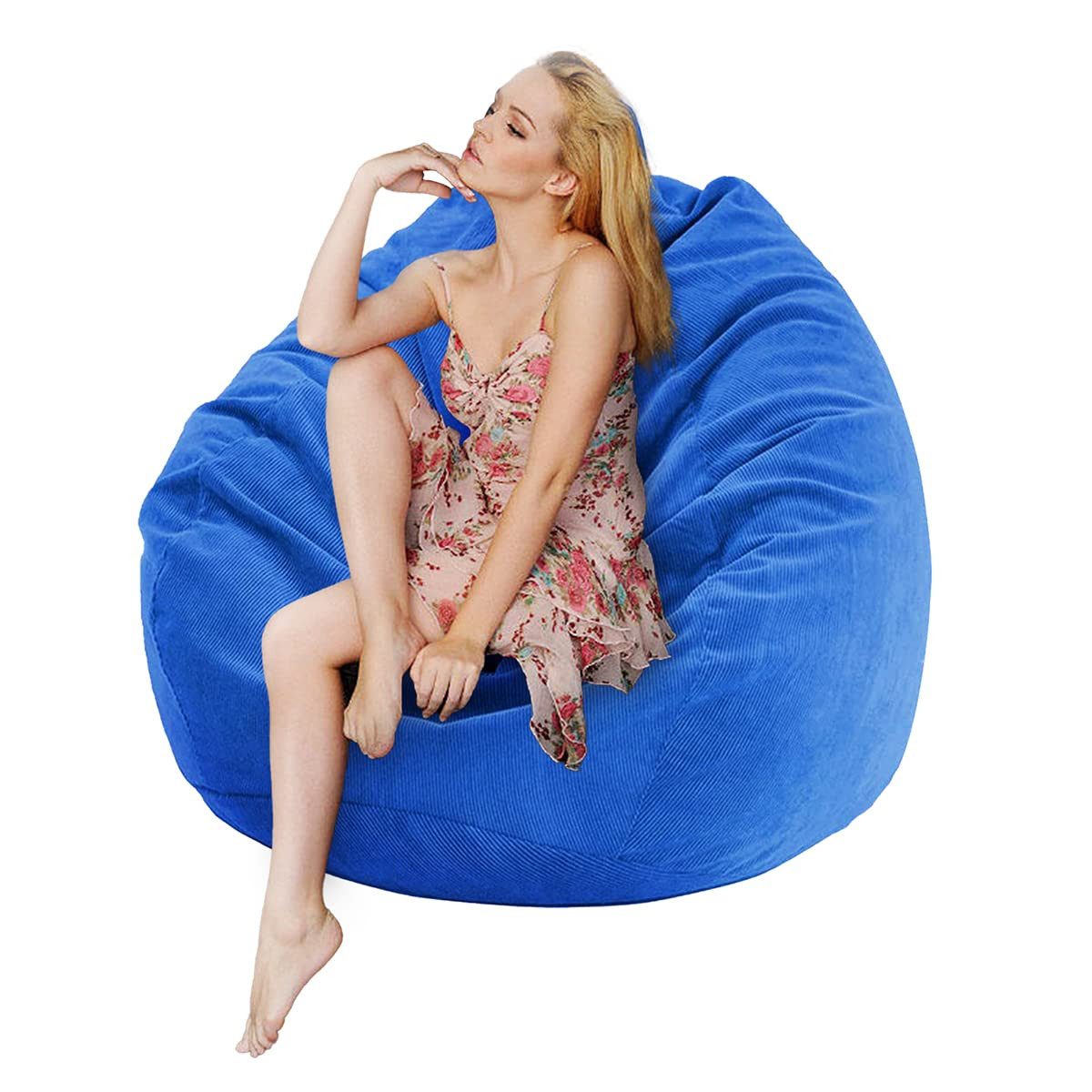 Coonoor Sitzsack Sitzsackstuhl für Kinder und Erwachsene, nur Bezug (Keine Füllung), für Sofa-Stofftiere – Bild 2 von 5