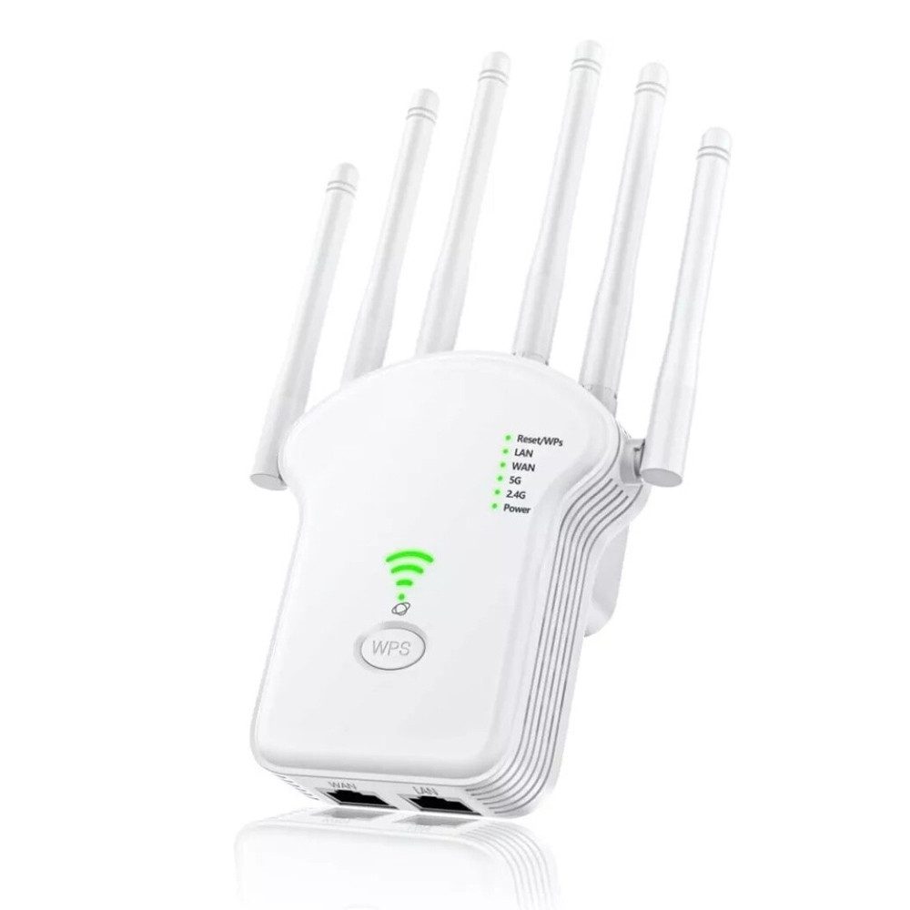 WLAN Verstärker Repeater 1200Mbit/s, WLAN Repeater Dualband 5G/2,4GHz WLAN-Repeater