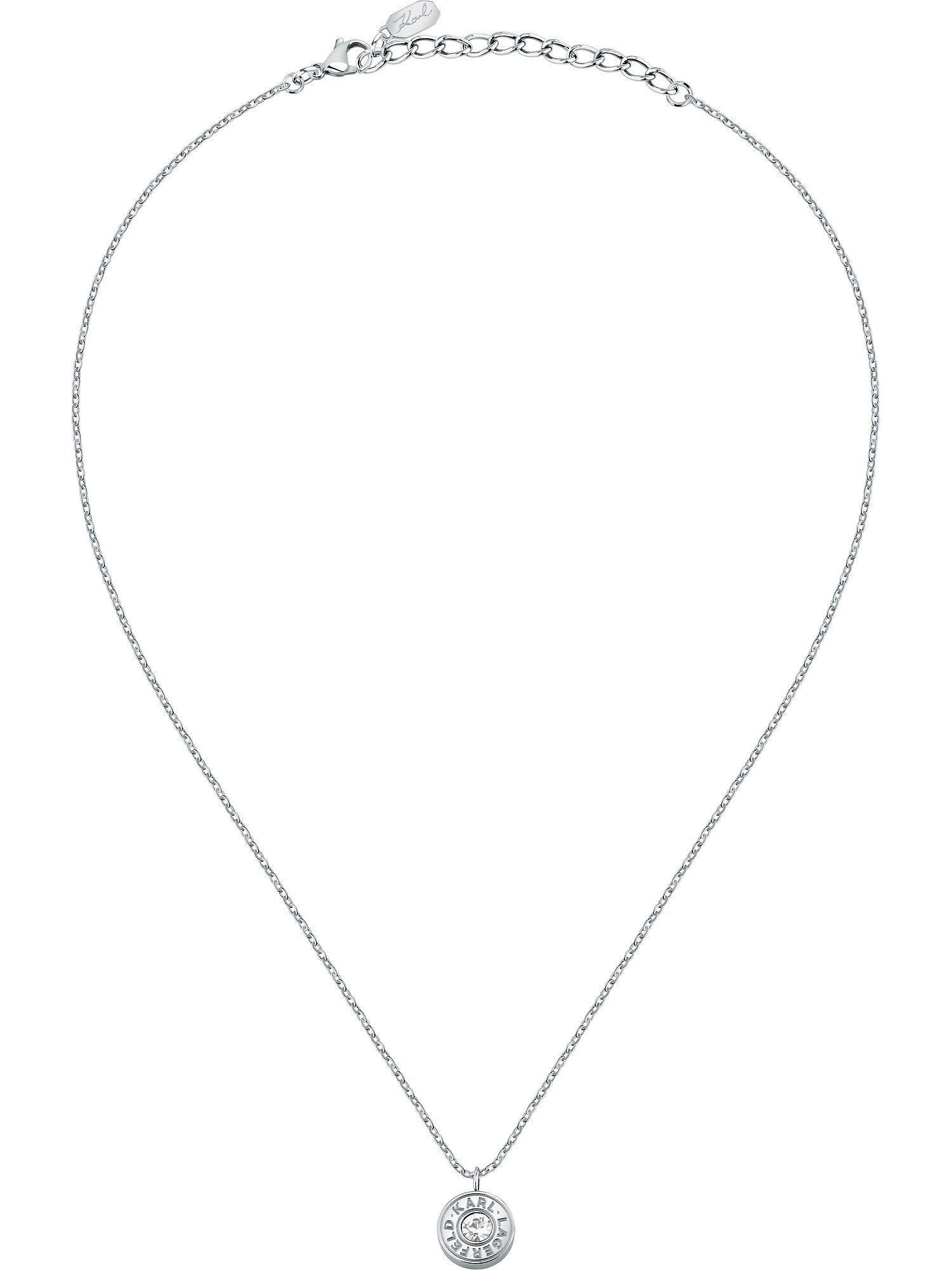 KARL LAGERFELD Collier Karl Lagerfeld Damen-Kette Edelstahl Kristall – Bild 3 von 3