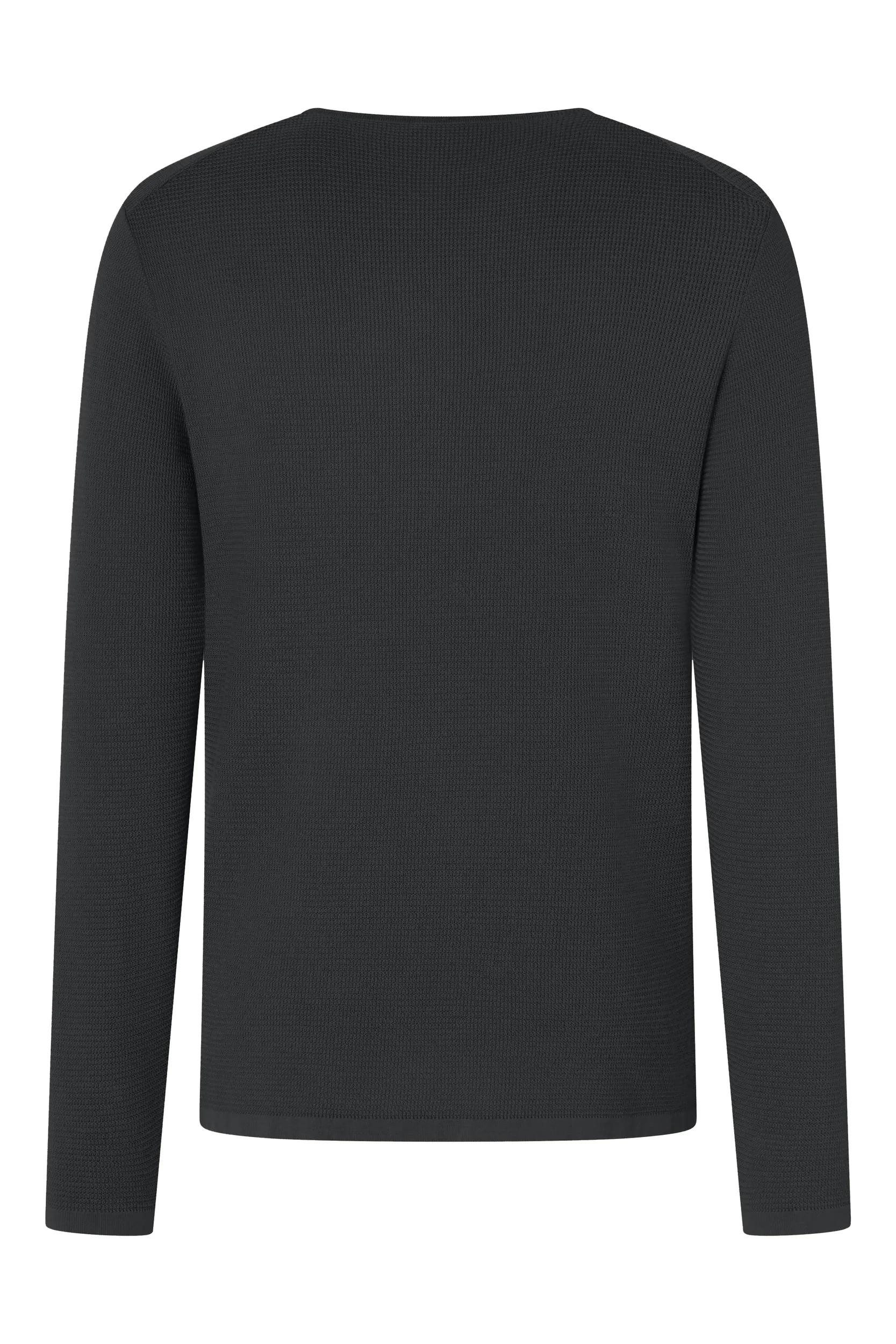 Joop Jeans Rundhalspullover Svenor mit feinem Strukturmuster