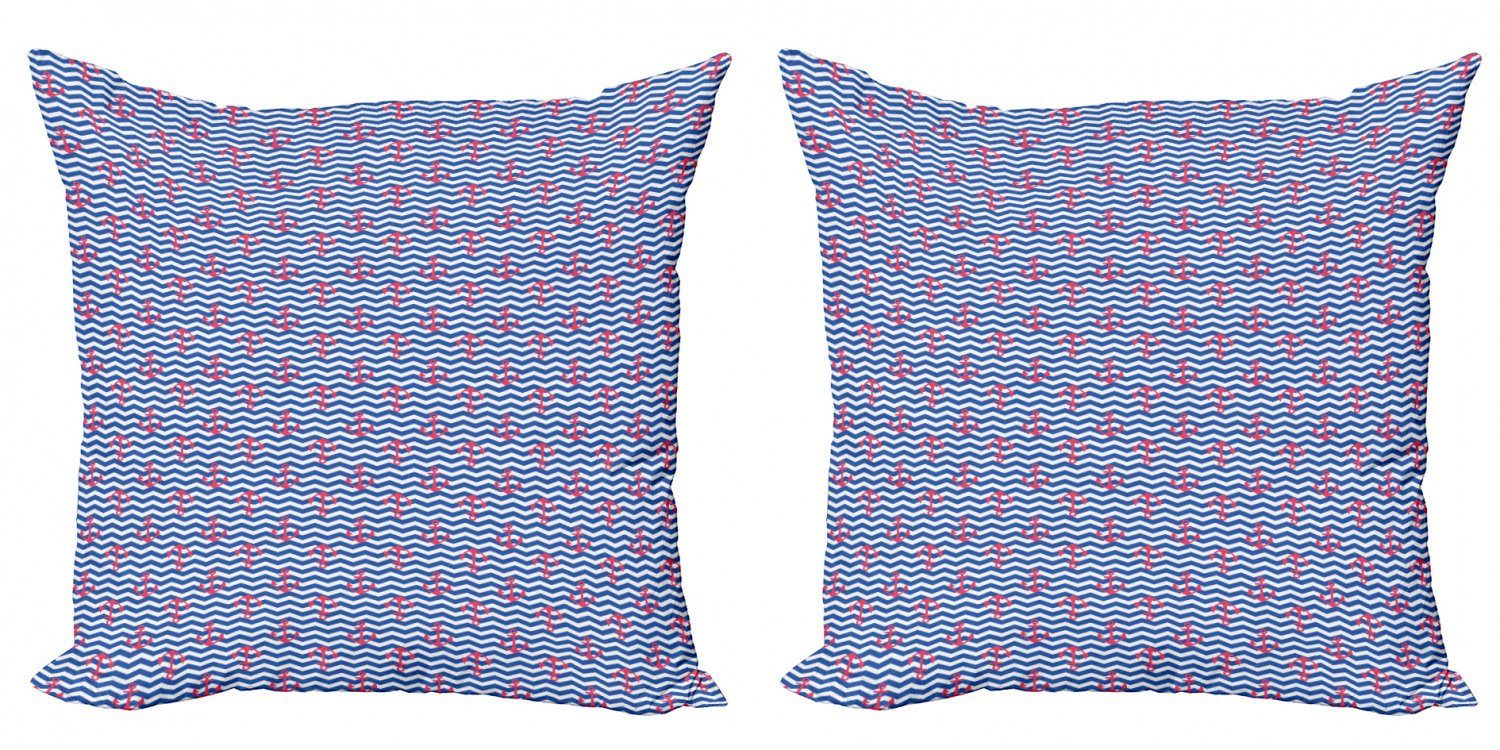 Abakuhaus (2 Geometrische Doppelseitiger Modern Kissenbezüge Stück), Entwurf Digitaldruck, Anker Küsten Accent