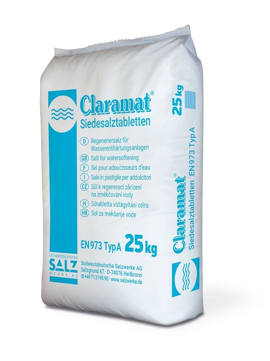 Claramat Siedesalztabletten 25kg Regeneriersalz