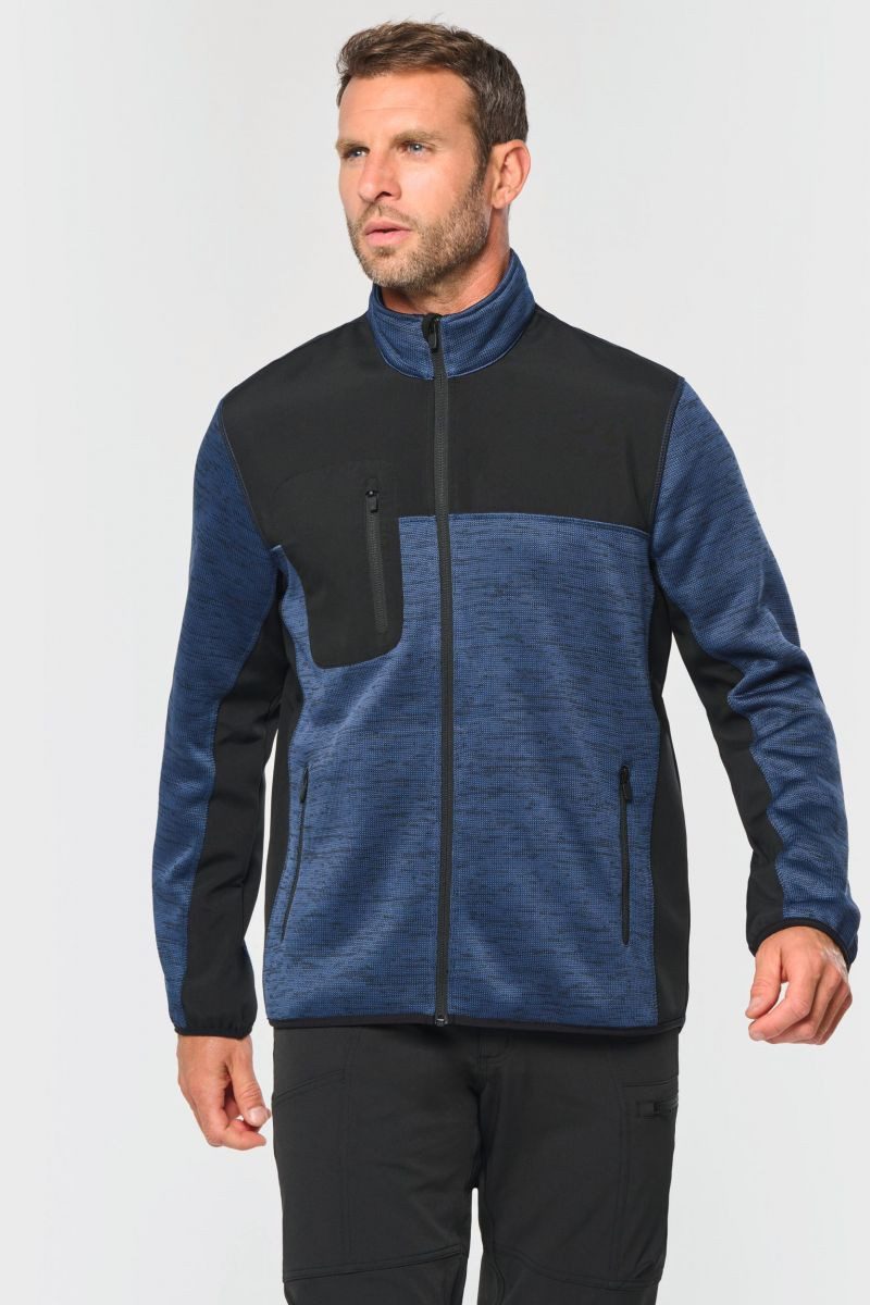 WK. Designed To Work Arbeitsjacke Recycelte Herren Polyestertrikot Jacke