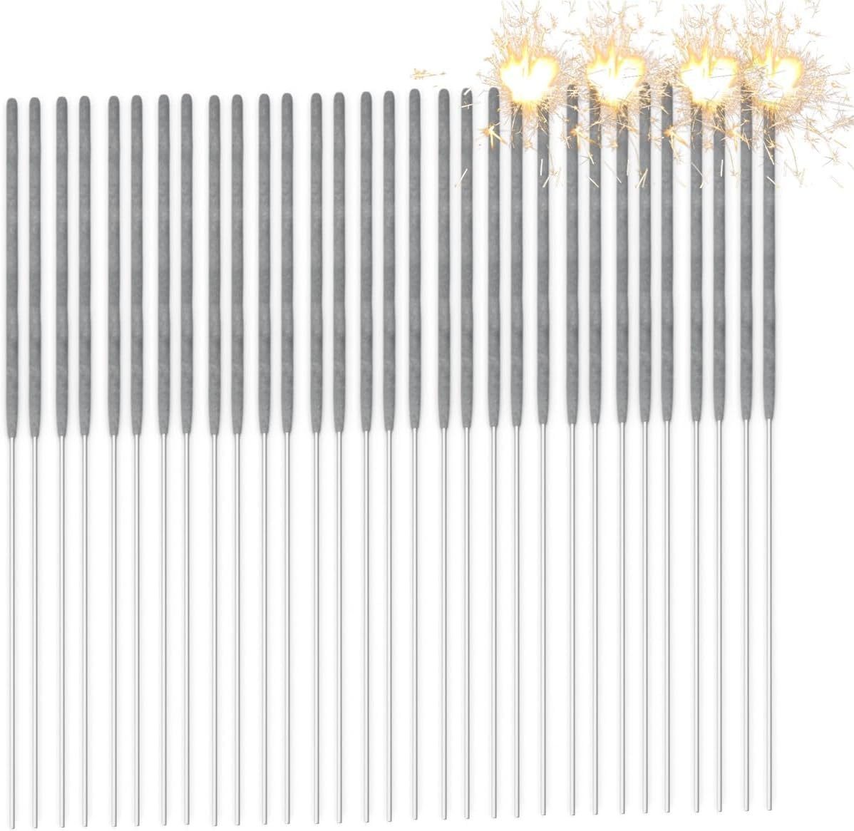 PYROHELD Geburtstagskerze Wunderkerzen - Sternspritzer 17 cm - Silvester - Jugendfeuerwerk (Set, 100-tlg)
