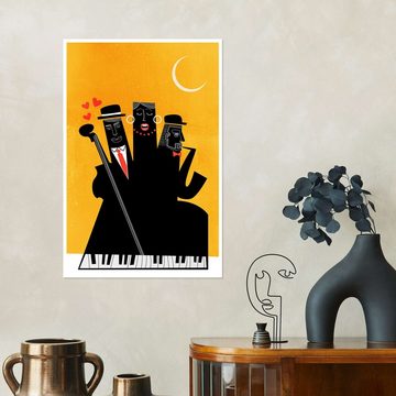 Posterlounge Poster KUBISTIKA, Casablanca Jazz, Illustration