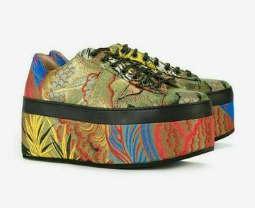 GUCCI Gucci Icon Peggy Tiger Jacquard Platform Trainers Sneakers Schuhe Turn Sneaker Ballerinas