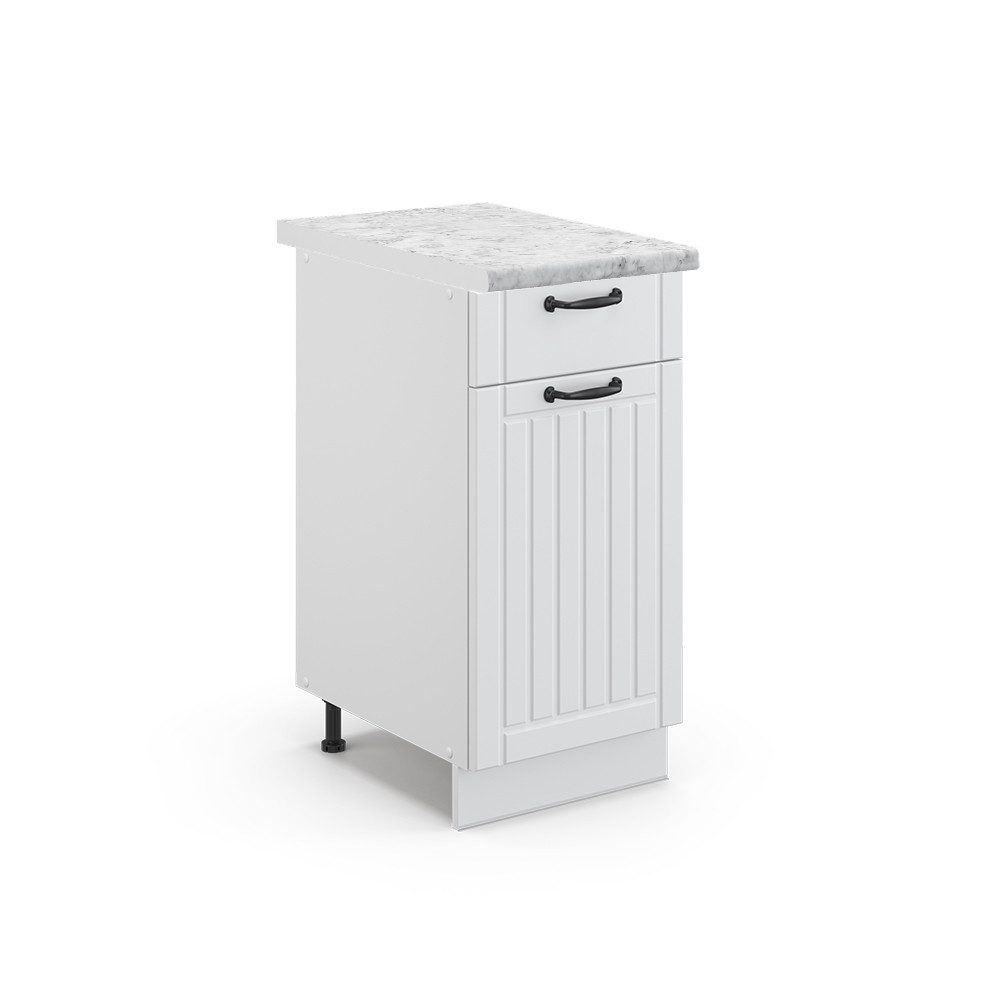 Vicco Unterschrank Fame-Line, Weiß Landhaus/Weiß, 40 günstig online kaufen