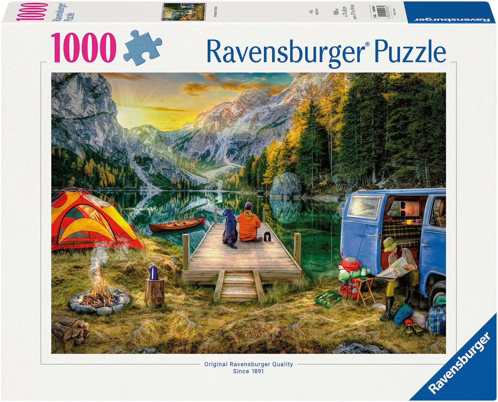 Ravensburger Puzzle Campingurlaub, 1000 Puzzleteile, Made in Germany günstig online kaufen