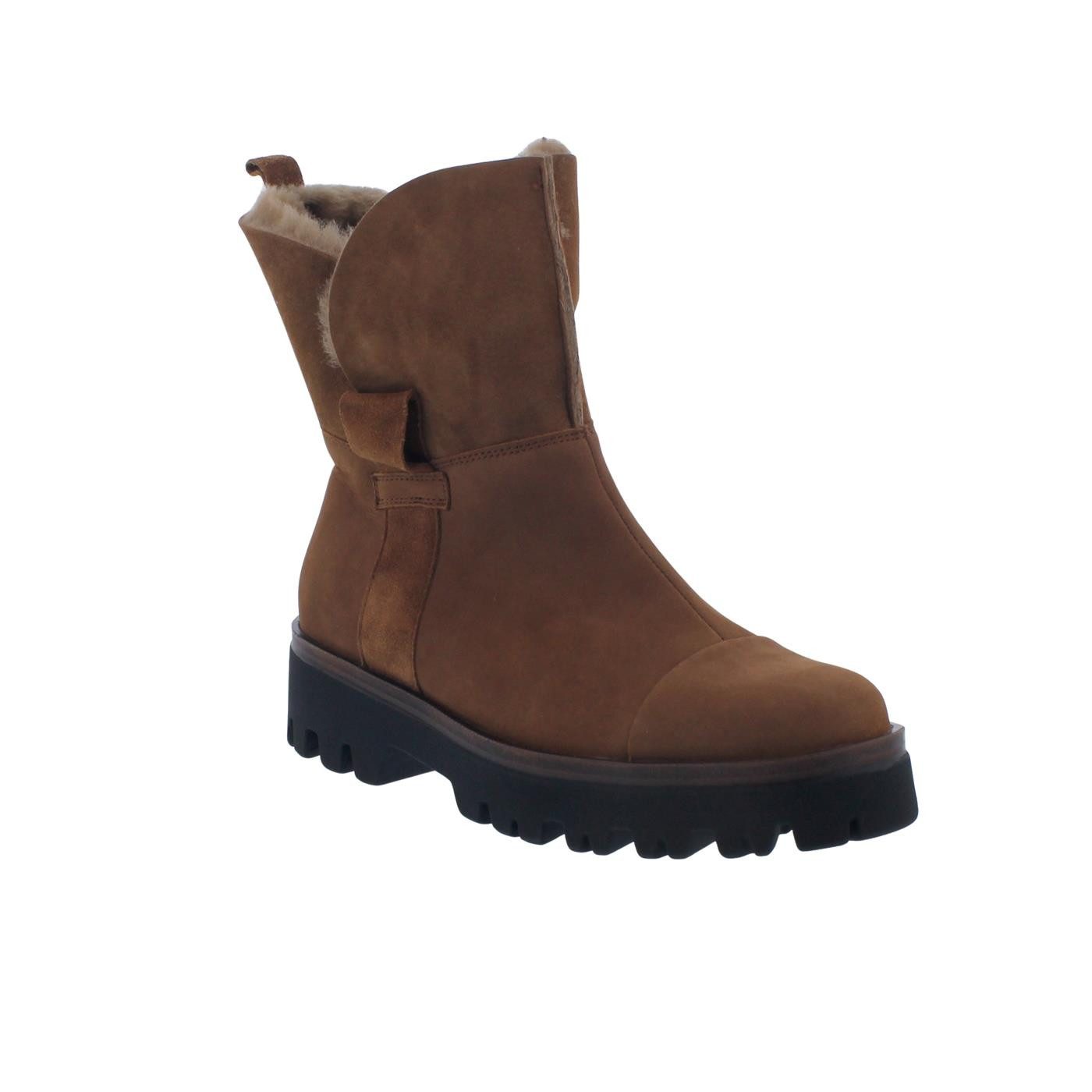 Waldläufer Waldläufer H-London Bootie, Denver Order Doubleface, Munk Cognac, Reiß Schnürstiefel