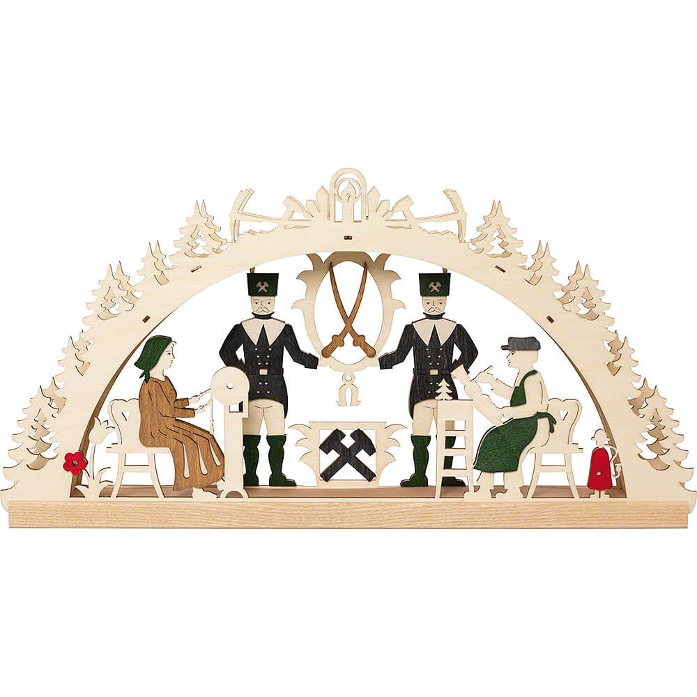 Kuhnert Schwibbogen Bastelset Schwibbogen Erzgebirge (40x20cm) von Drechslerei Kuhnert
