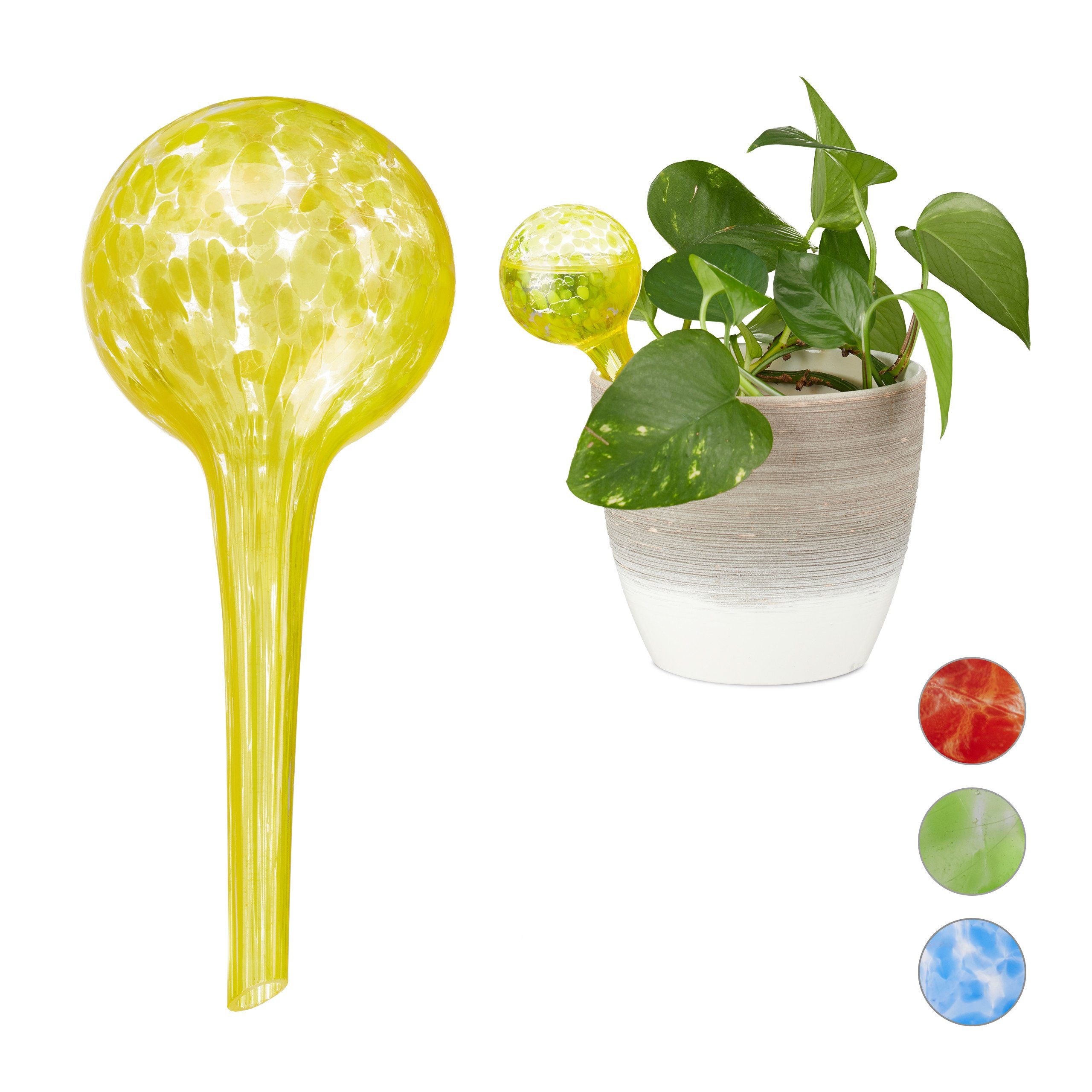 relaxdays Tropfer »Bewässerungskugel 2er Set Glas« | OTTO