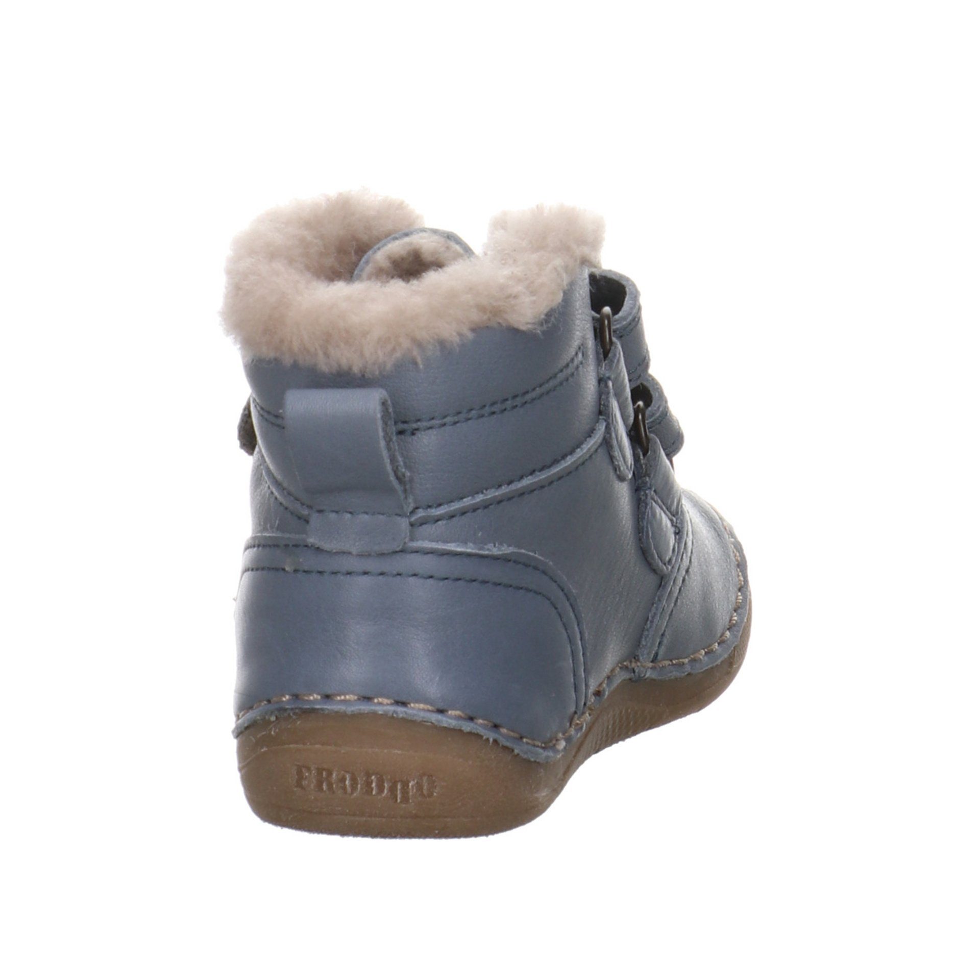 froddo® Baby Lauflernschuhe Krabbelschuhe Paix Boots blau-mittel Lederkombination Stiefel