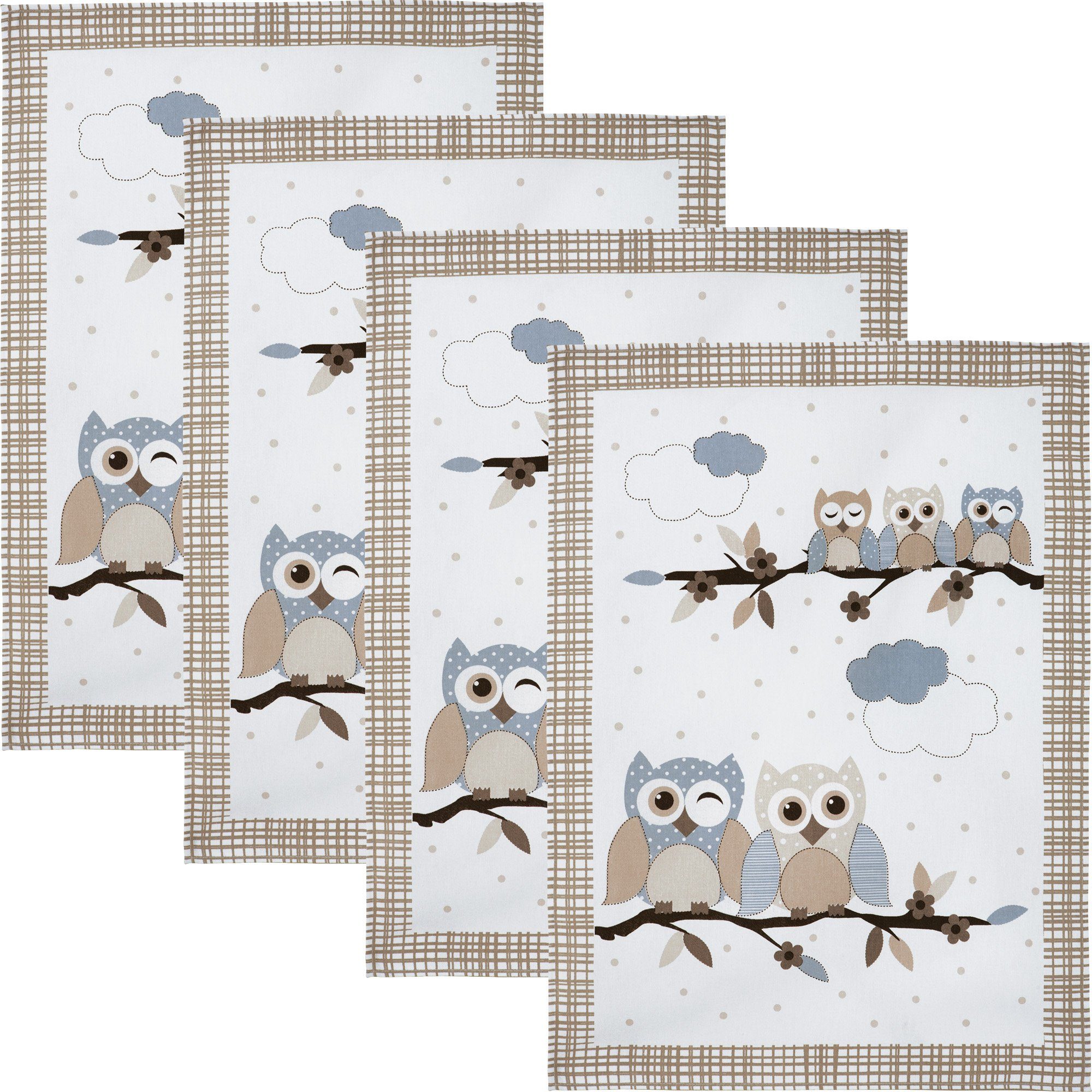 Erwin Müller Geschirrtuch Geschirrtuch 4er-Pack, Baumwolle Motiv günstig online kaufen