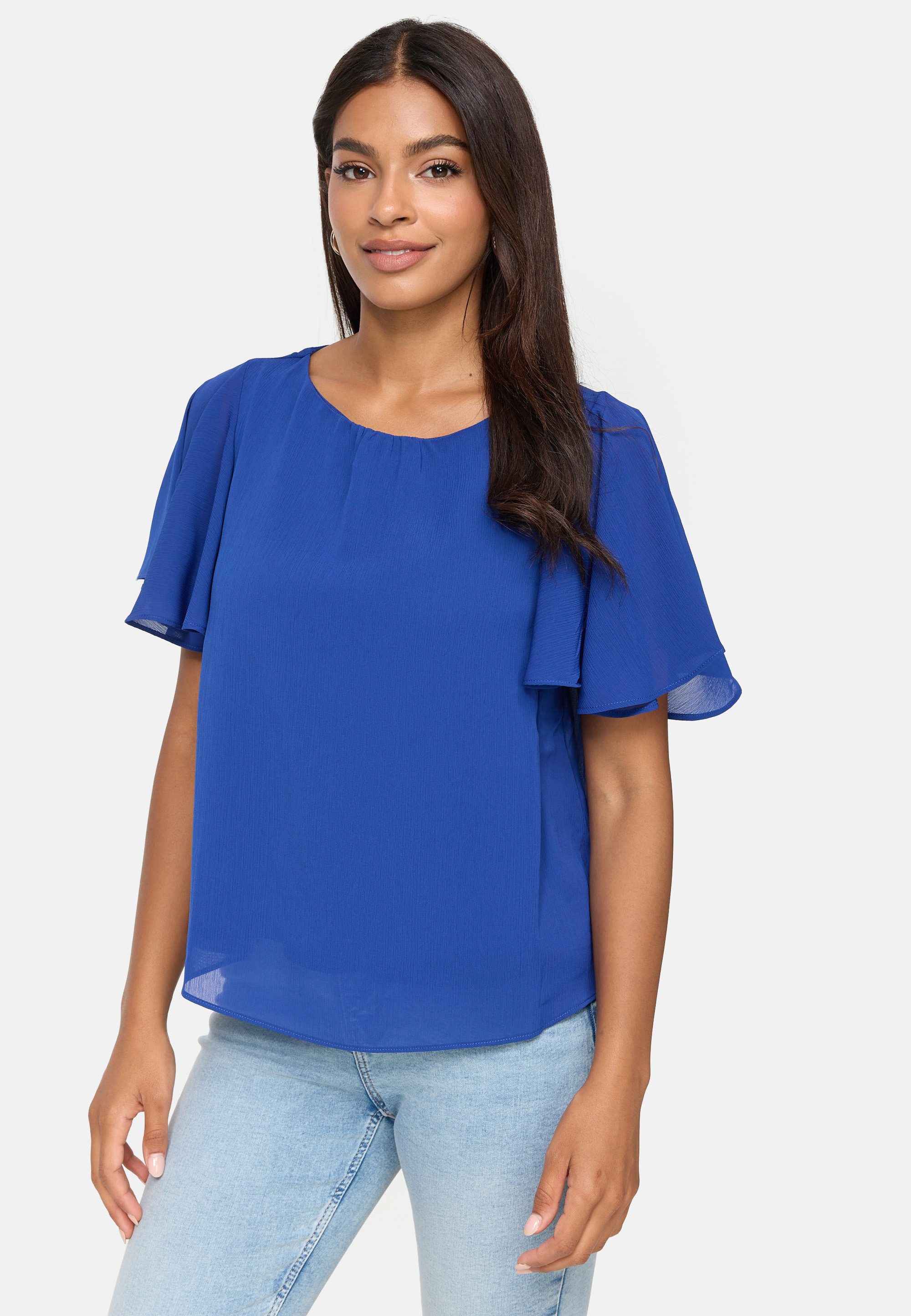 ORSAY Kurzarmbluse Volo (1-tlg) mit Volant Ärmeln