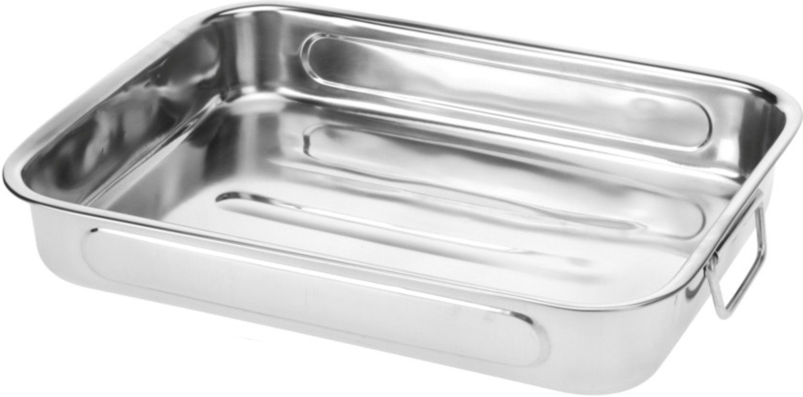 Koopman Auflaufform Bräter Edelstahl 3 Tlg. Set, Edelstahl, (3-St), 3tlg, Tragegriffe, Edelstahl, 3 Größen, Kochen