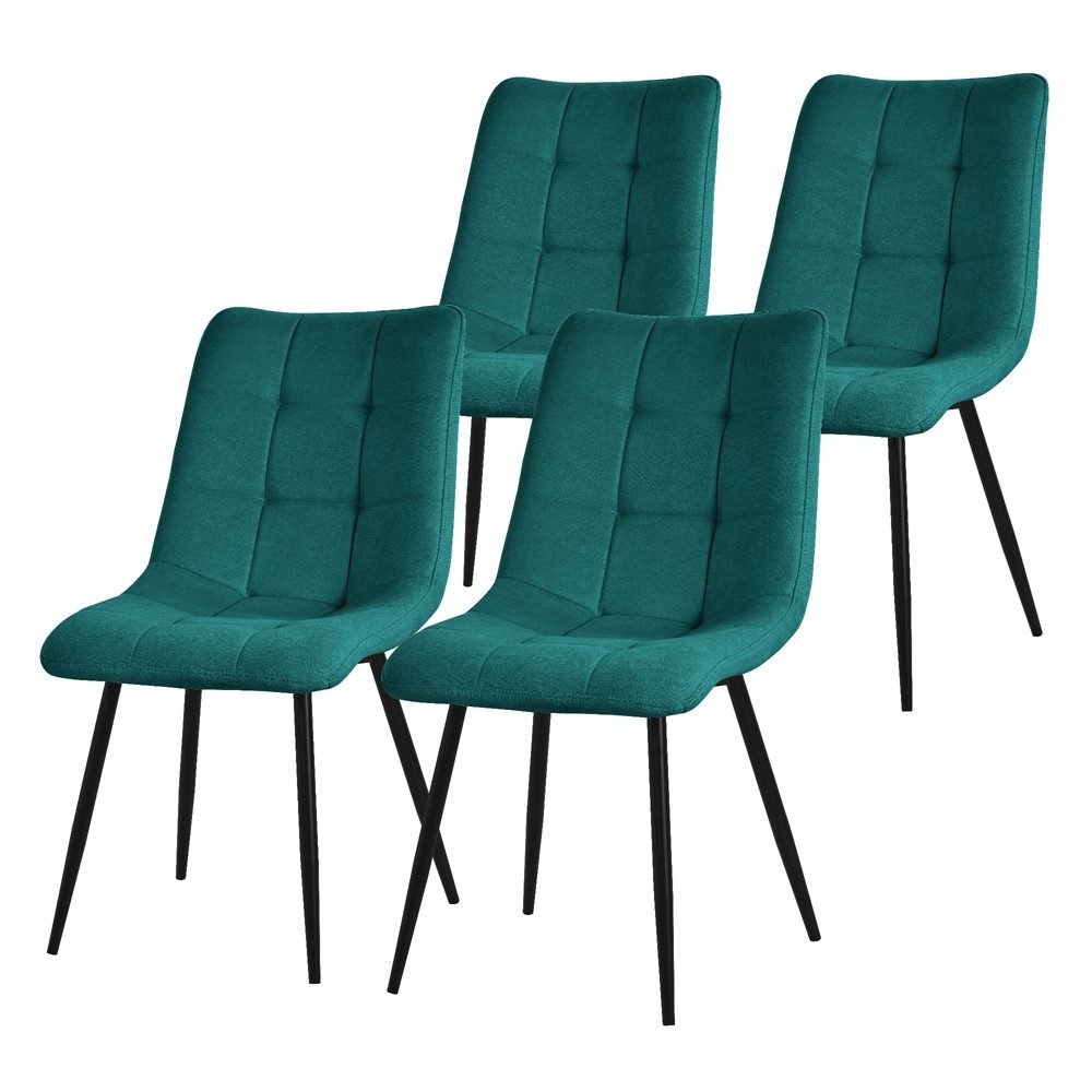 ML-DESIGN Stuhl Esszimmerstühle mit Rückenlehne moderne Design Lounge Küchenstühle (4 St), Polsterstuhl Esstischstühle 4er Set Küchenstuhl Polyester bis 120kg