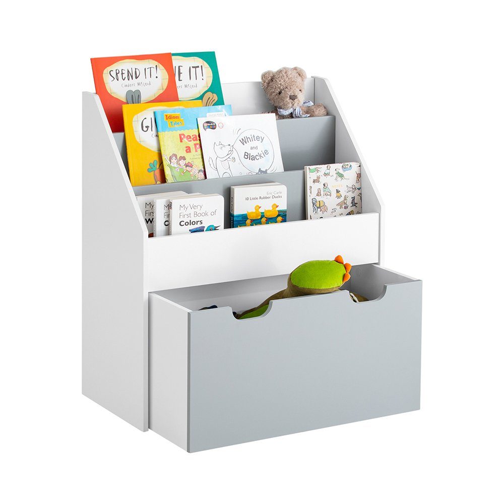 SoBuy Bücherregal KMB17, mit 3 Ablagefächern günstig online kaufen
