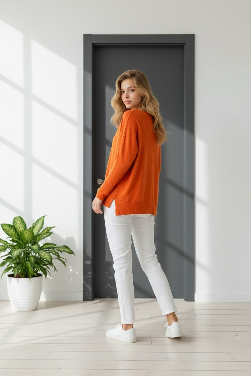 Zuckerwatte Rundhalsshirt 25212 bequem und lässig, aus weicher Modalmischung