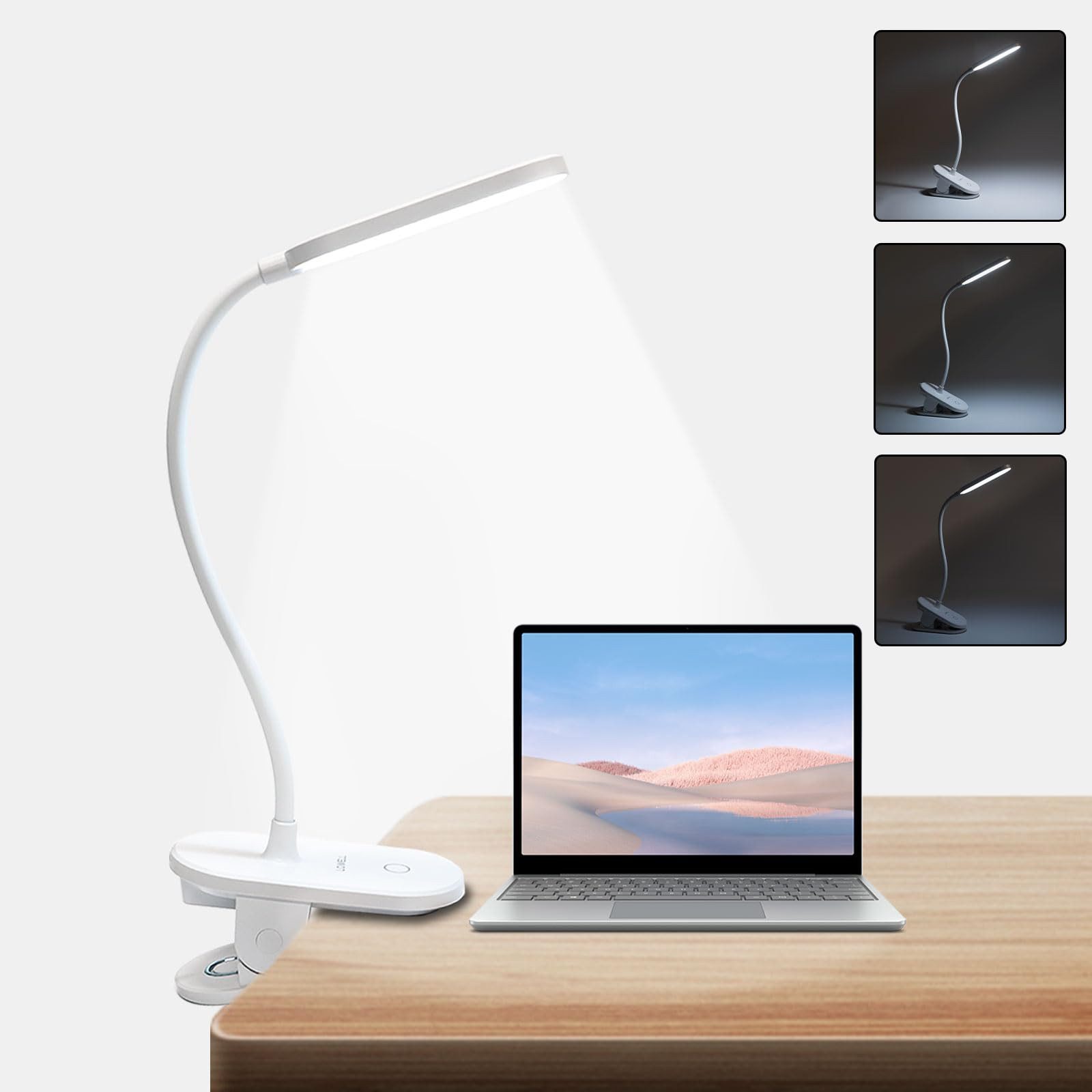 LQWELL LED Leselampe Leselampe Bett, Clip-On,3 günstig online kaufen