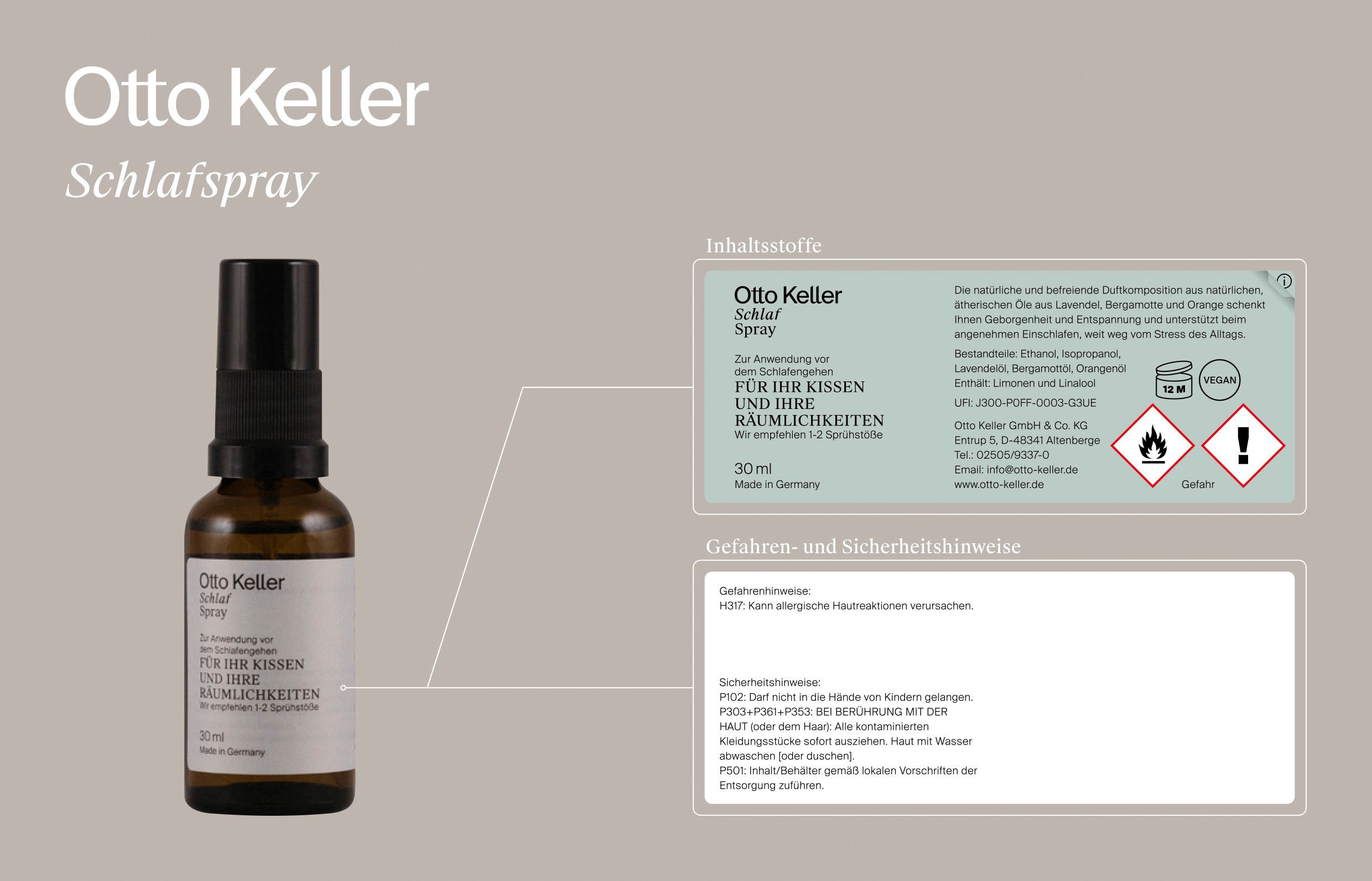 Otto Keller Gänsedaunenbettdecke + Kopfkissen Bella, günstig online kaufen
