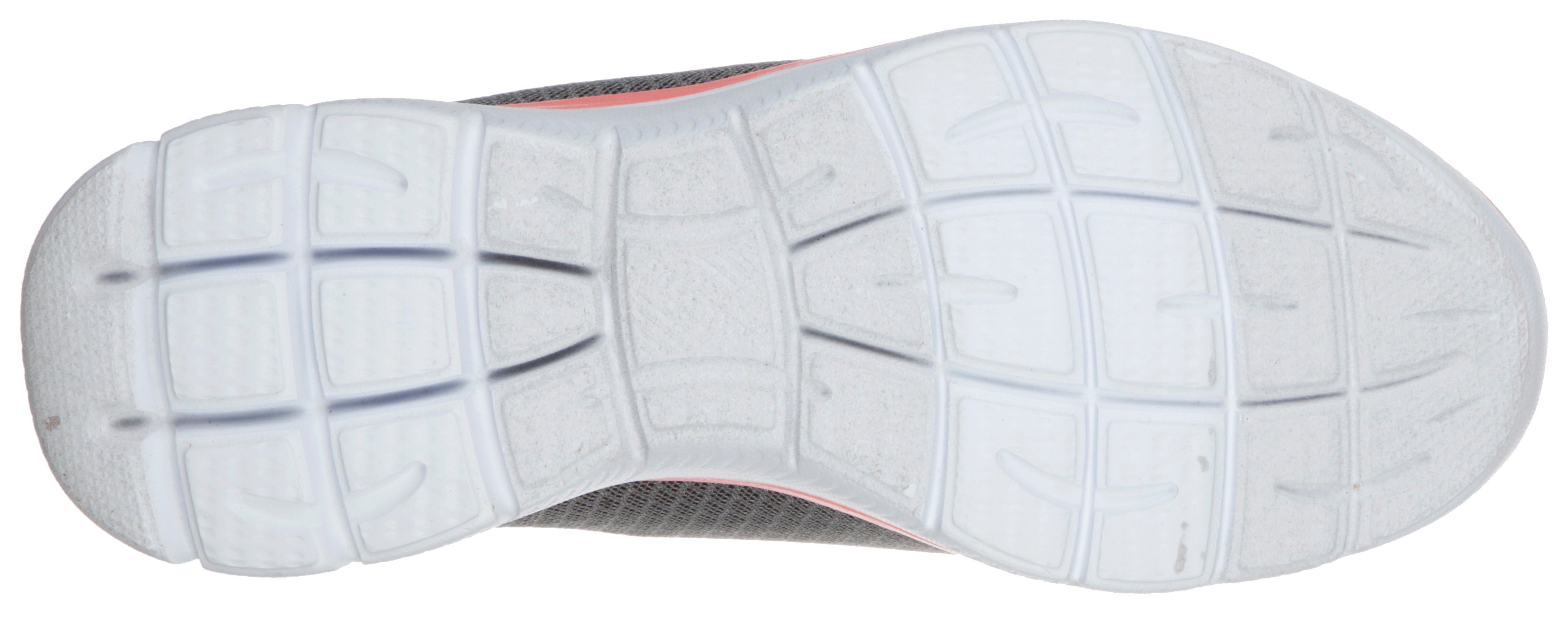 grau-rosa dezenten Slip-On Skechers Sneaker Kontrast-Details SUMMITS mit