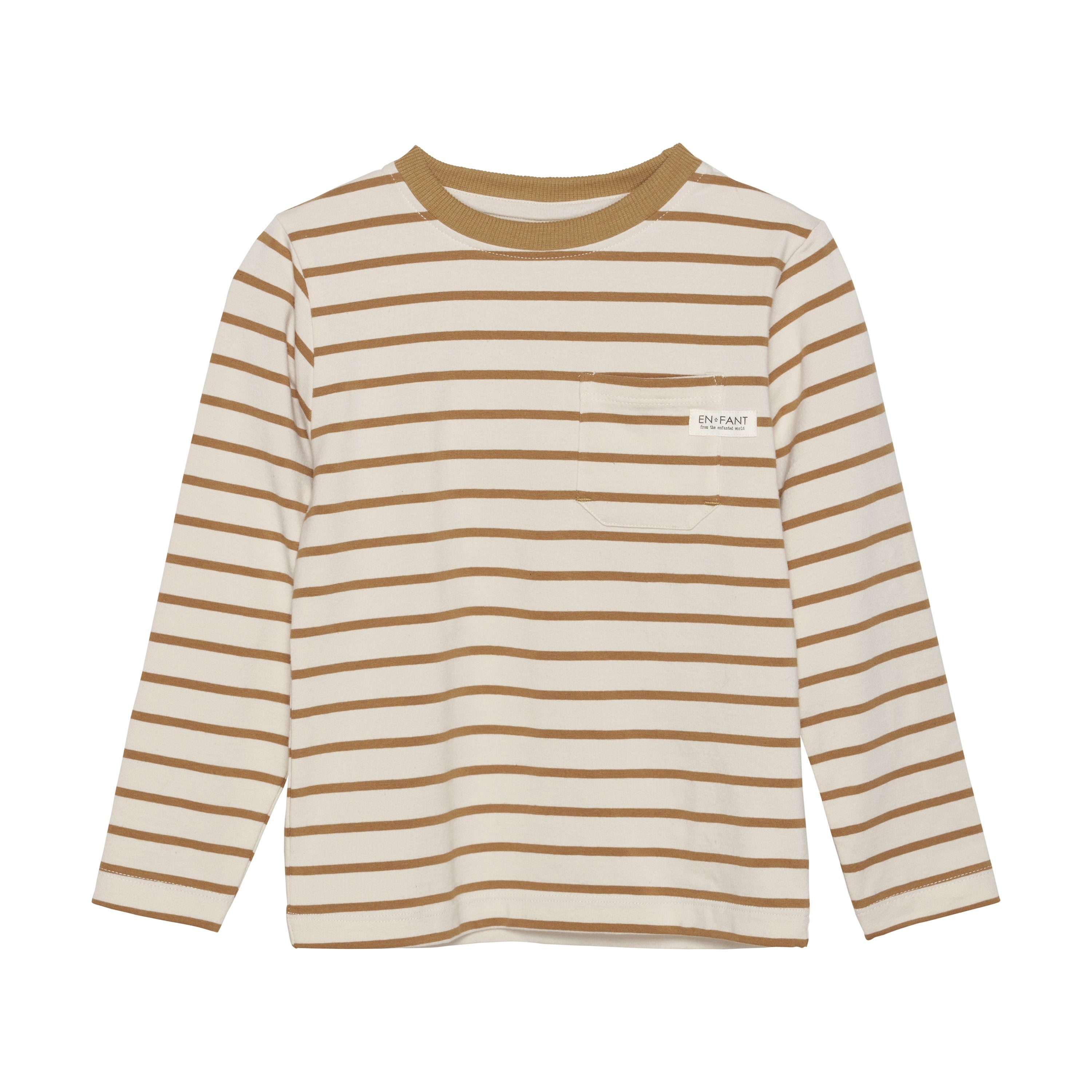 EN FANT Langarmshirt ENT-Shirt LS Stripe - 230341 Langarmshirt mit Streifen Sandshell (2015)