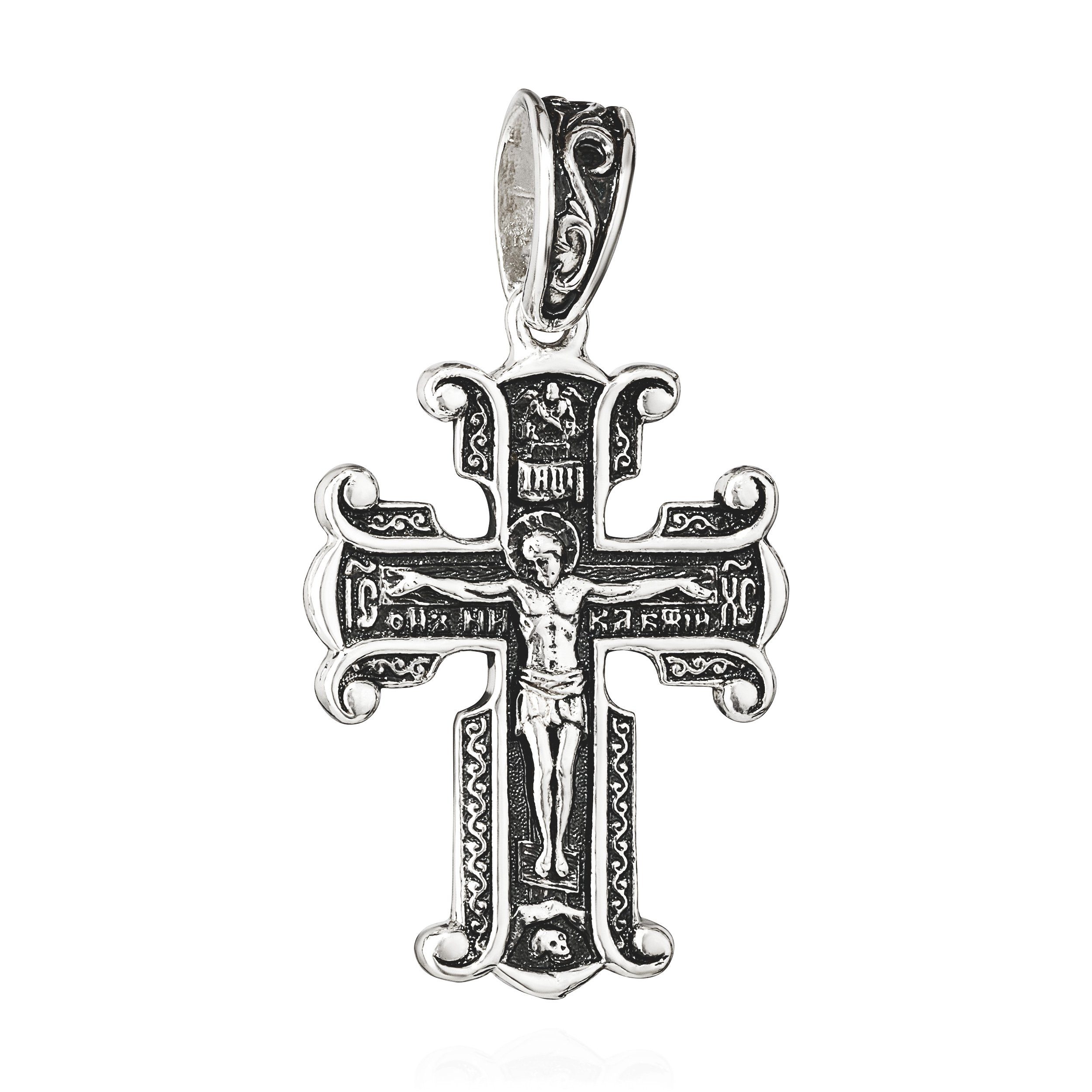 Kettenanhänger Kreuzanhänger 28mm x 22mm Maria mit Jesuskind Kettenanhänger massiv