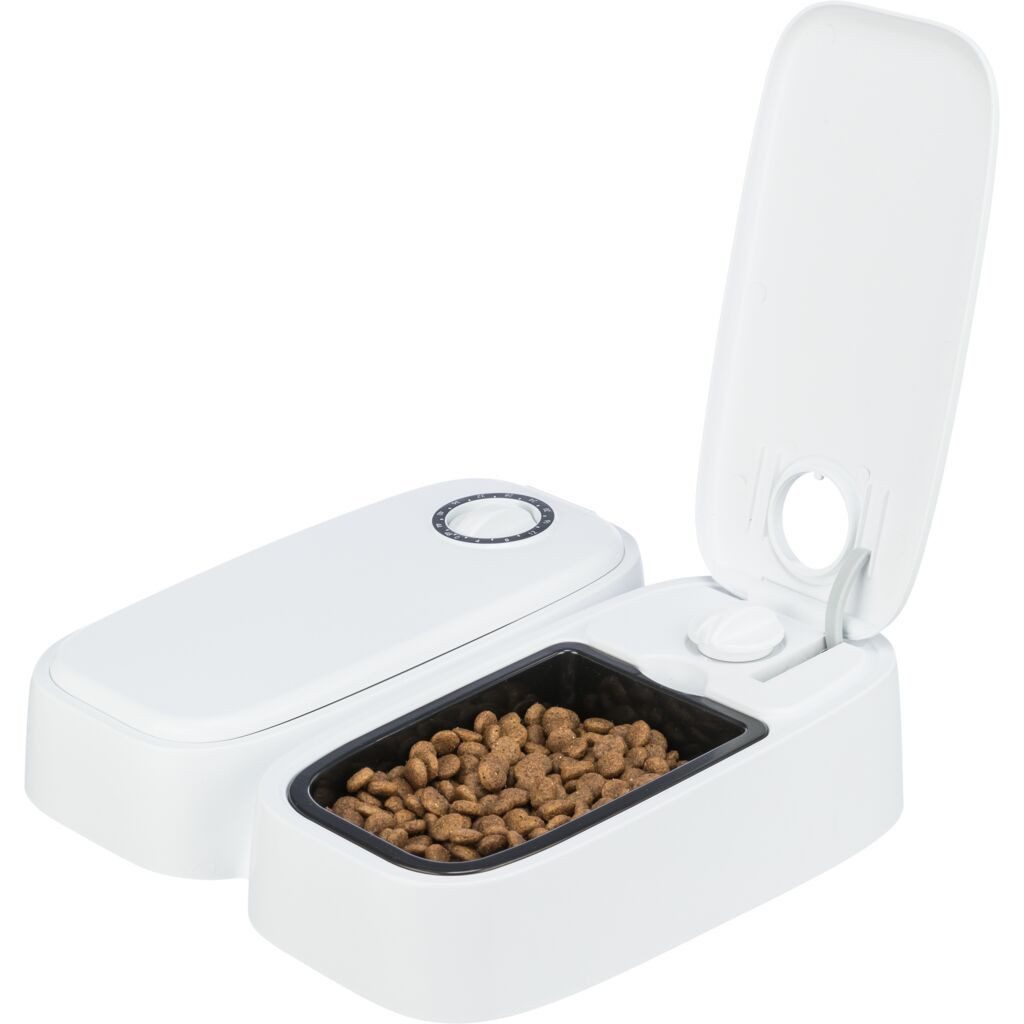 TRIXIE Hunde-Futterautomat Futterautomat TX2 - weiß - 2 × 0,3 l/27 × 7 × 24 cm