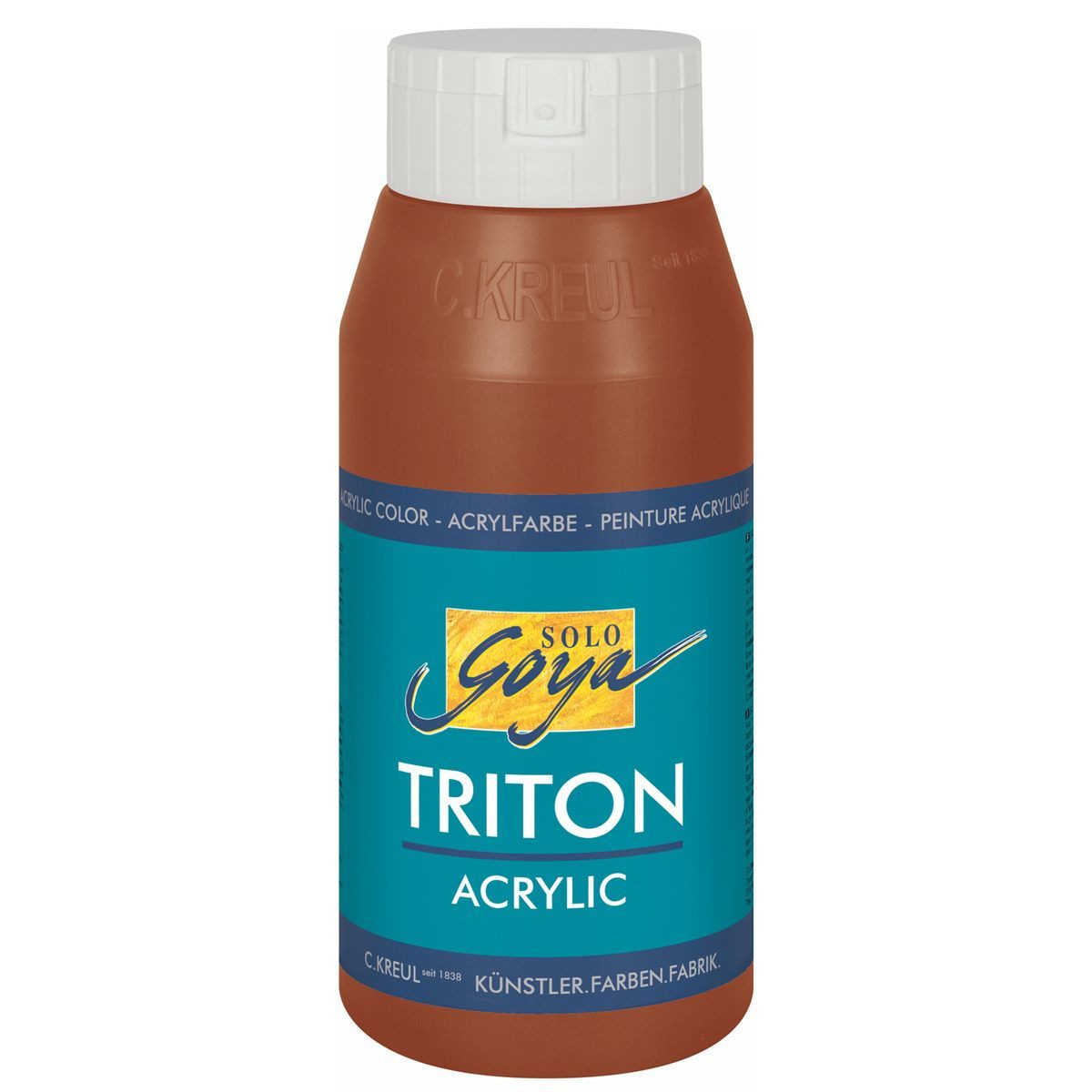 C. KREUL Acrylfarbe KREUL Acrylfarbe SOLO Goya TRITON oxidbraun 750ml Flasche