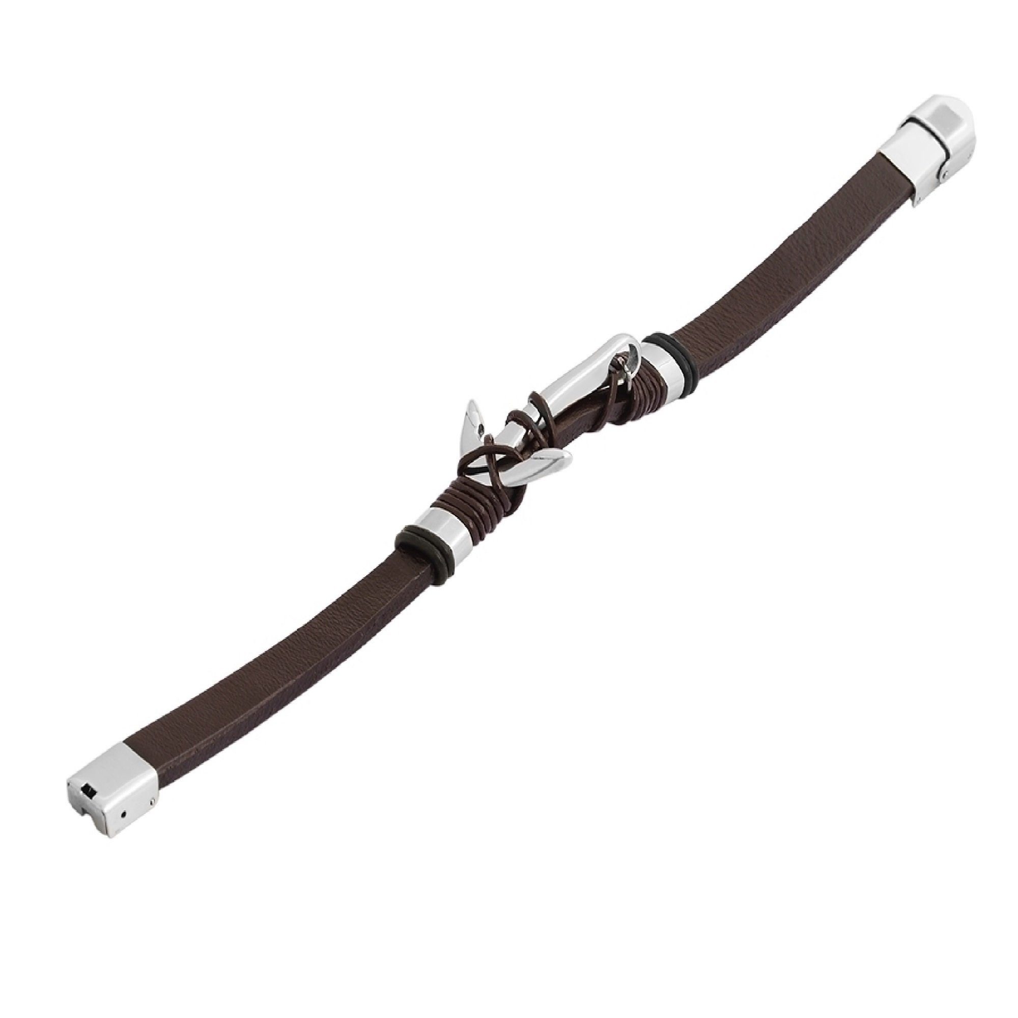 Adelia´s Edelstahlarmband Armband Anker 23 cm Edelstahl aus