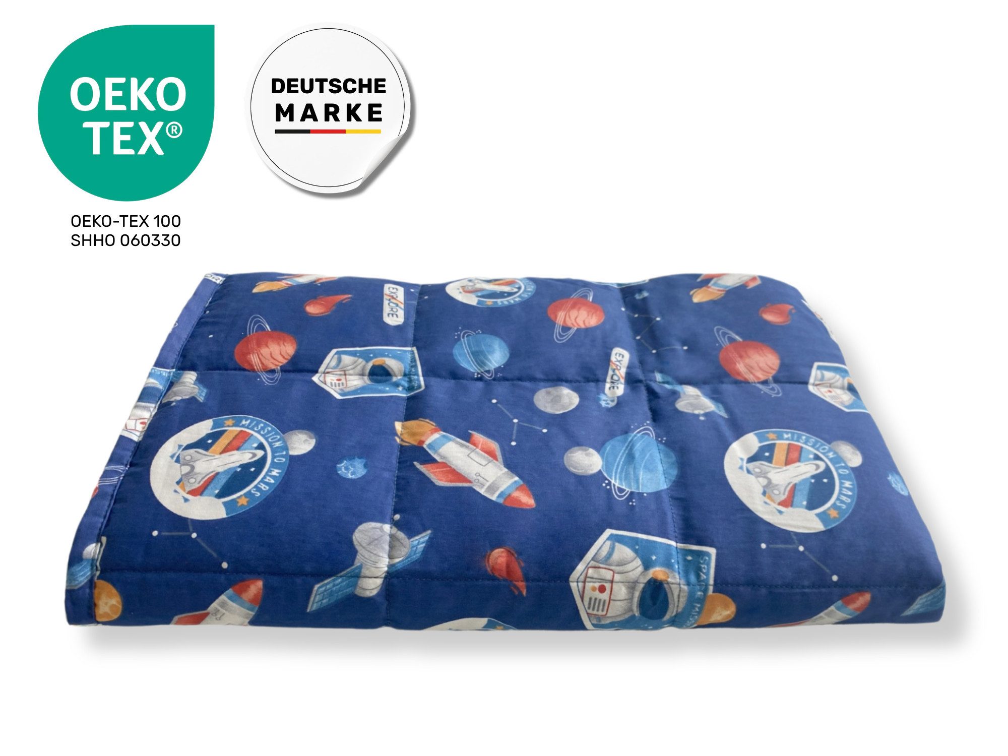 Dailydream Gewichtsdecke für Kinder, beschwerte Decke, Baumwolle oder Fleece, Füllung: Glasperlen, Gleichmäßige Gewichtsverteilung, doppelte Nähte, Handwäsche möglich