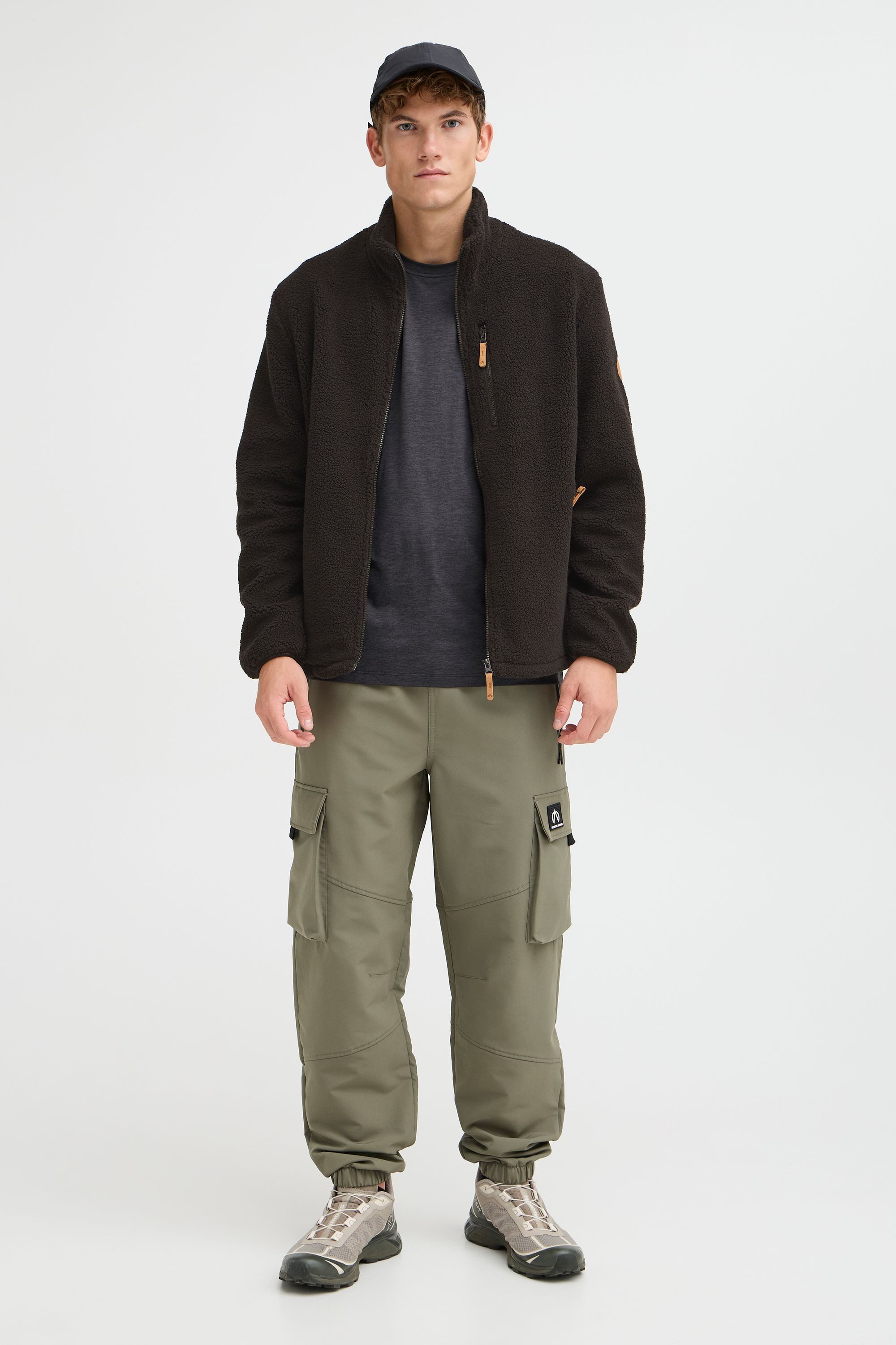 North Bend Fellimitatjacke NBSam M Moderne Fleecejacke mit Reißverschlussta günstig online kaufen