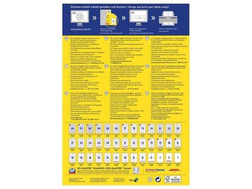 Avery Zweckform Etiketten Avery Zweckform Universaletiketten '3427' 105 x 74