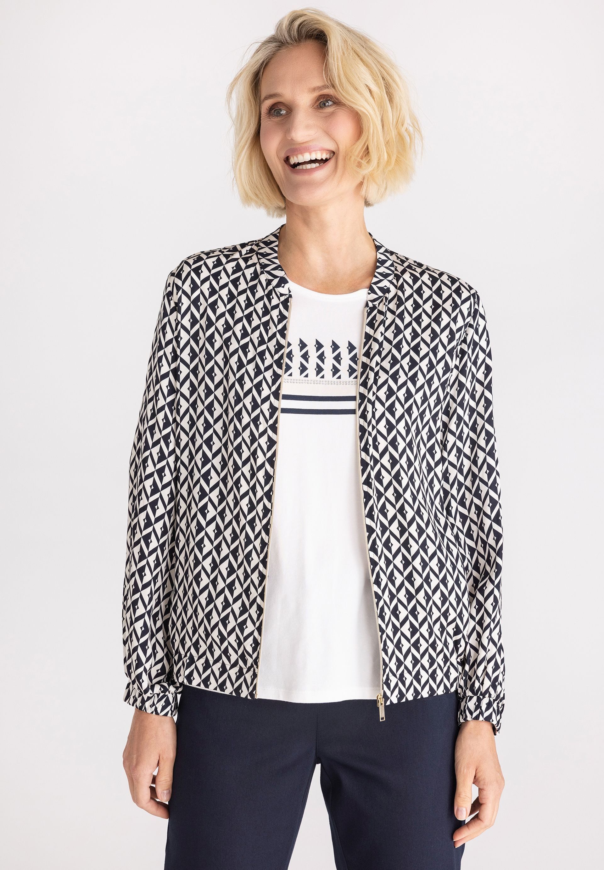 FRANK WALDER Jackenblazer mit elastischem Bund