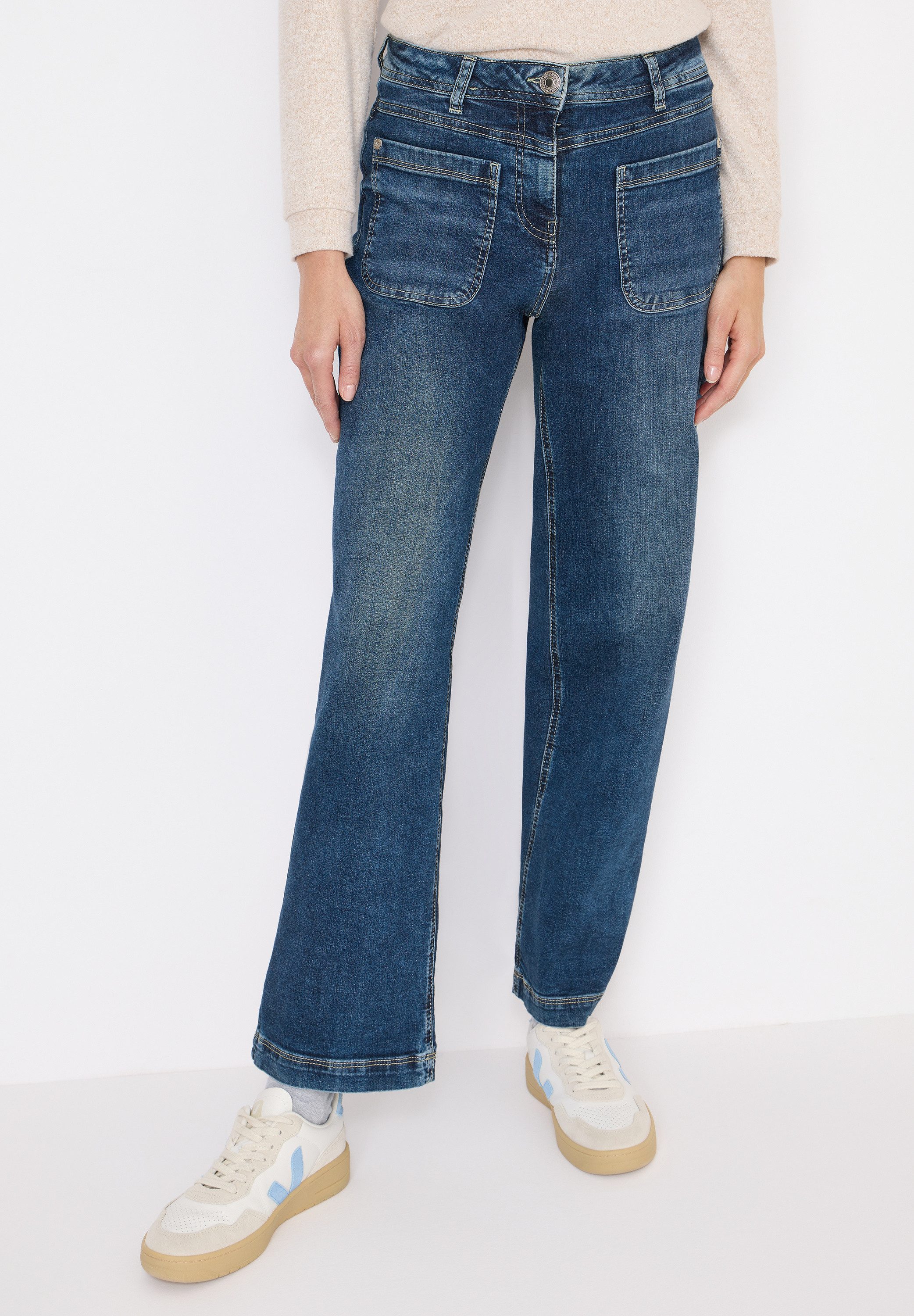 STREET ONE Loose-fit-Jeans High Waist günstig online kaufen